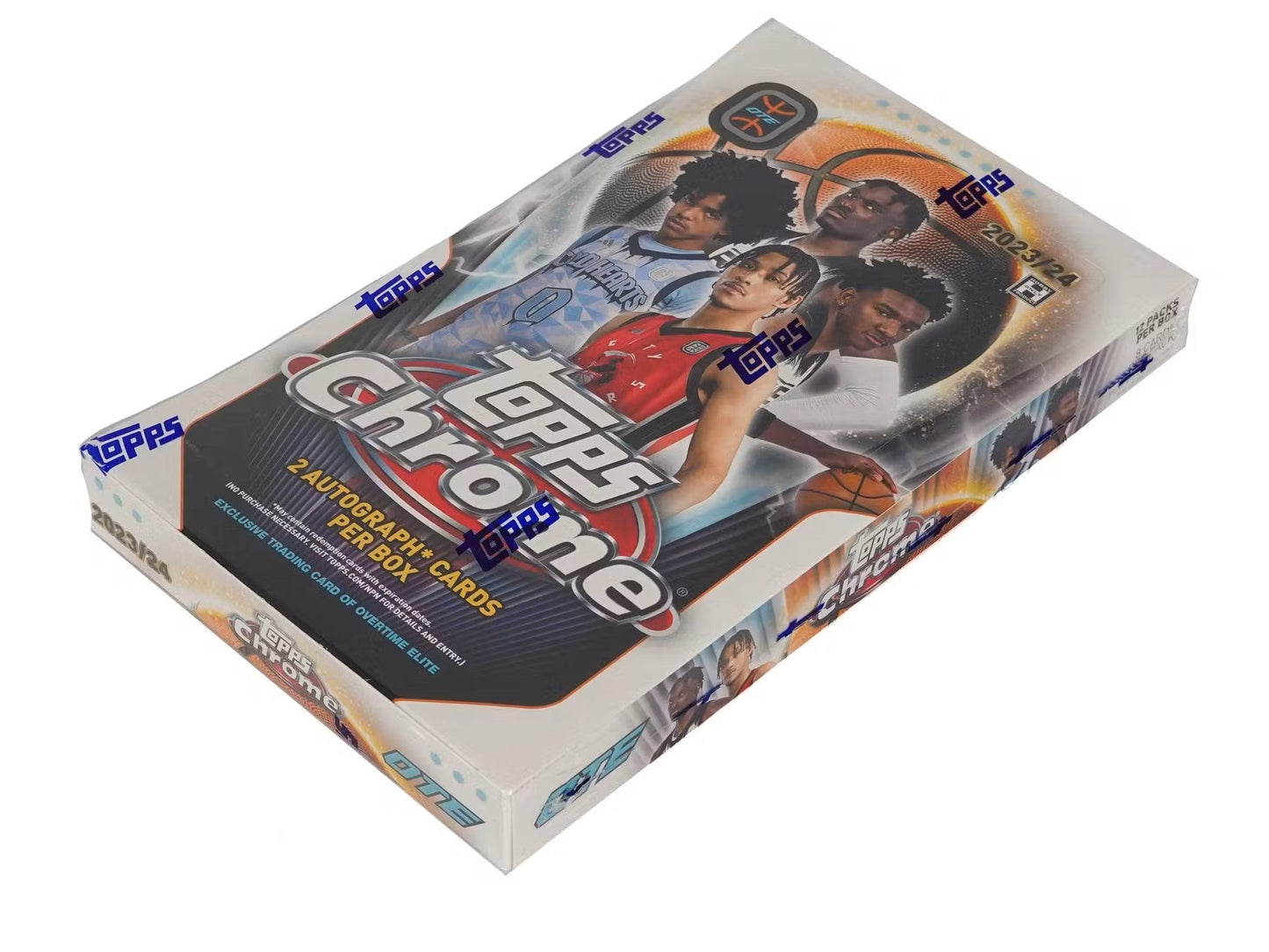 2023 - 24 Topps Chrome Overtime Elite Basketball Hobby Box - Columbia Hobby - Sports Card Boxes - Toploaders - Card Savers
