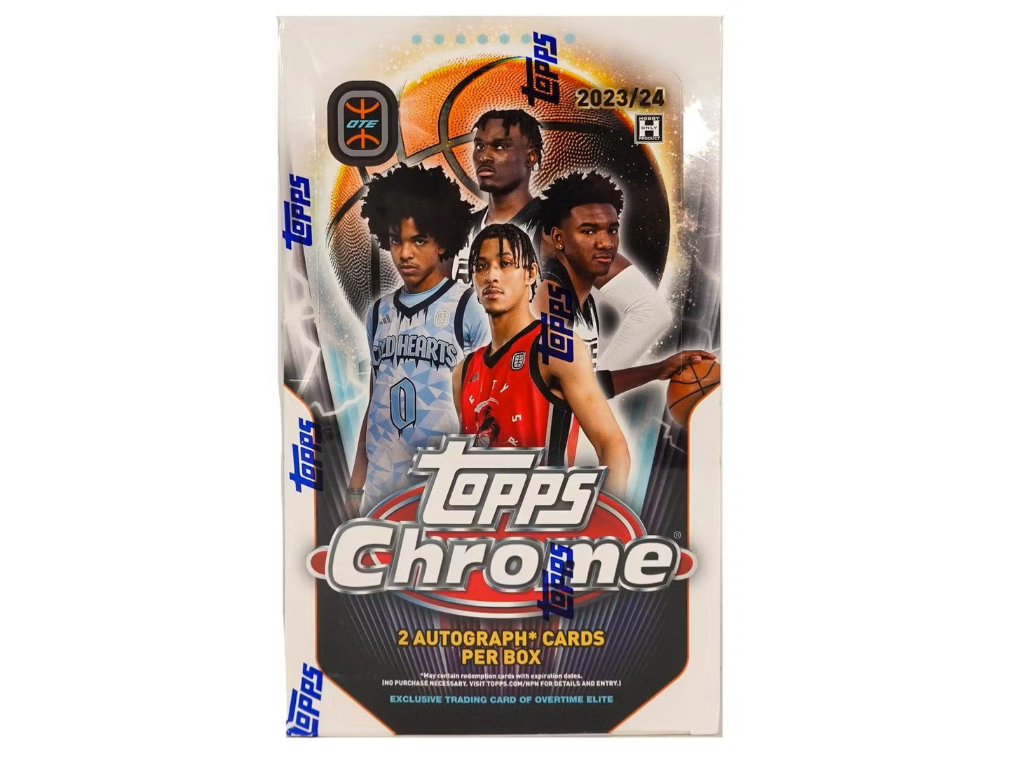 2023 - 24 Topps Chrome Overtime Elite Basketball Hobby Box - Columbia Hobby - Sports Card Boxes - Toploaders - Card Savers