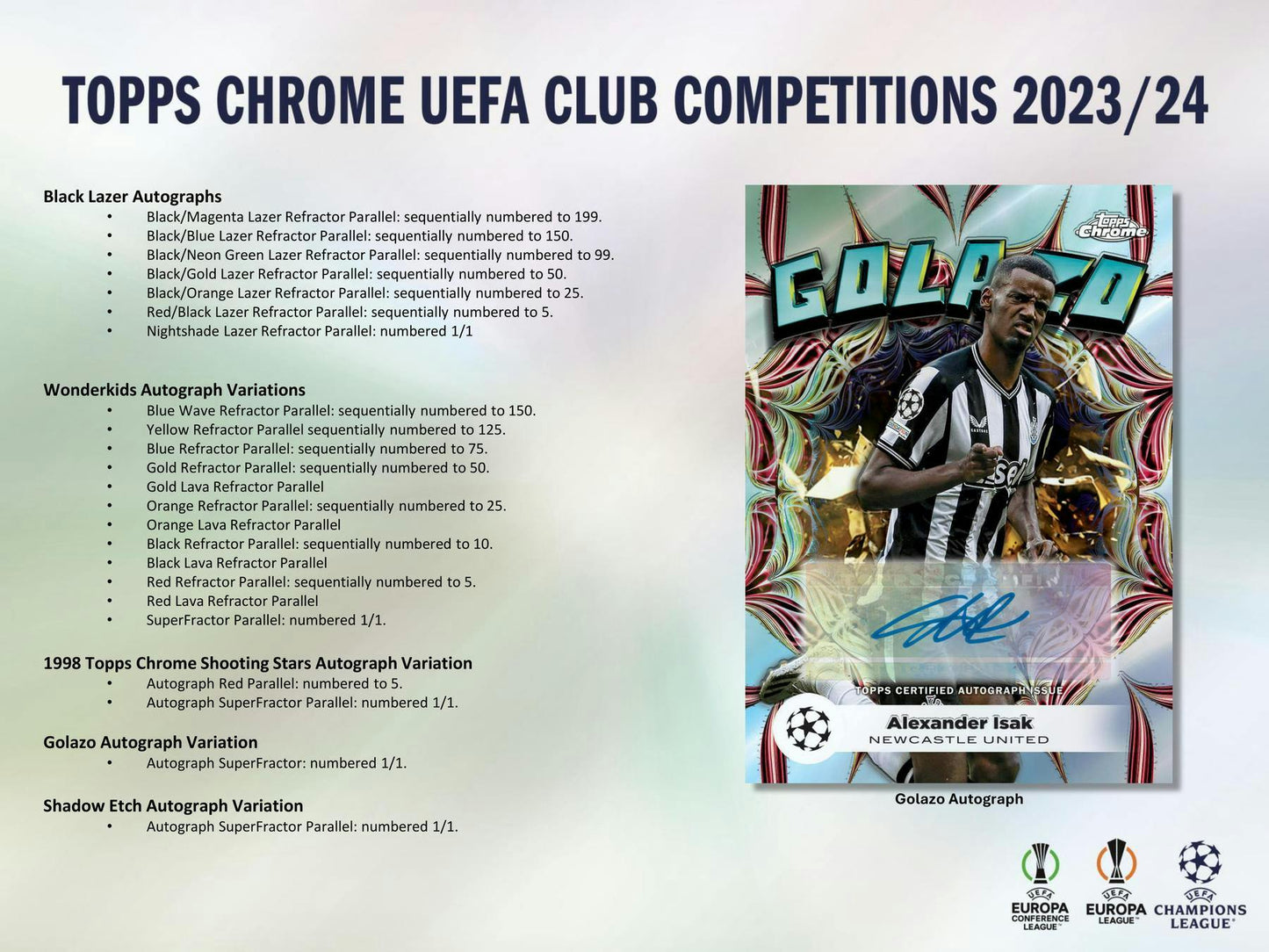 2023 - 24 Topps Chrome UEFA Club Competitions Soccer 7 - Pack Blaster Box - Columbia Hobby - Sports Card Boxes - Toploaders - Card Savers