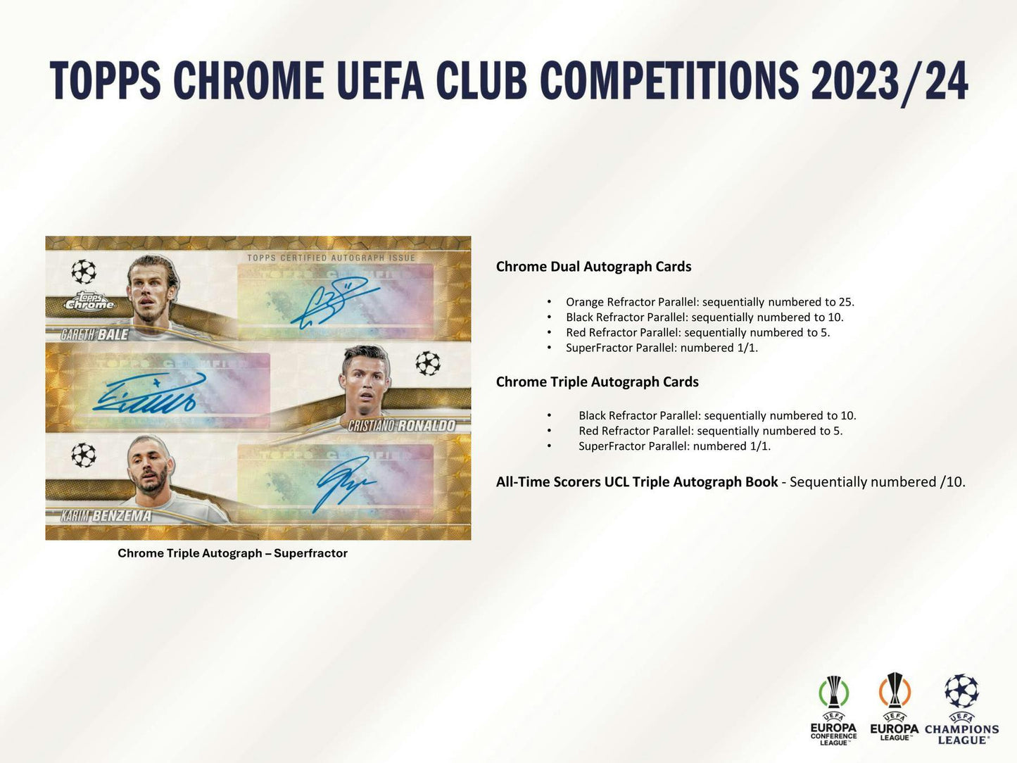 2023 - 24 Topps Chrome UEFA Club Competitions Soccer Hobby Jumbo Box - Columbia Hobby - Sports Card Boxes - Toploaders - Card Savers