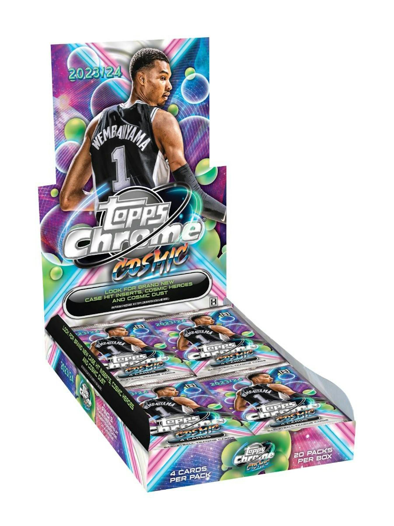 2023 - 24 Topps Cosmic Chrome Basketball Hobby Box - Columbia Hobby - Sports Card Boxes - Toploaders - Card Savers