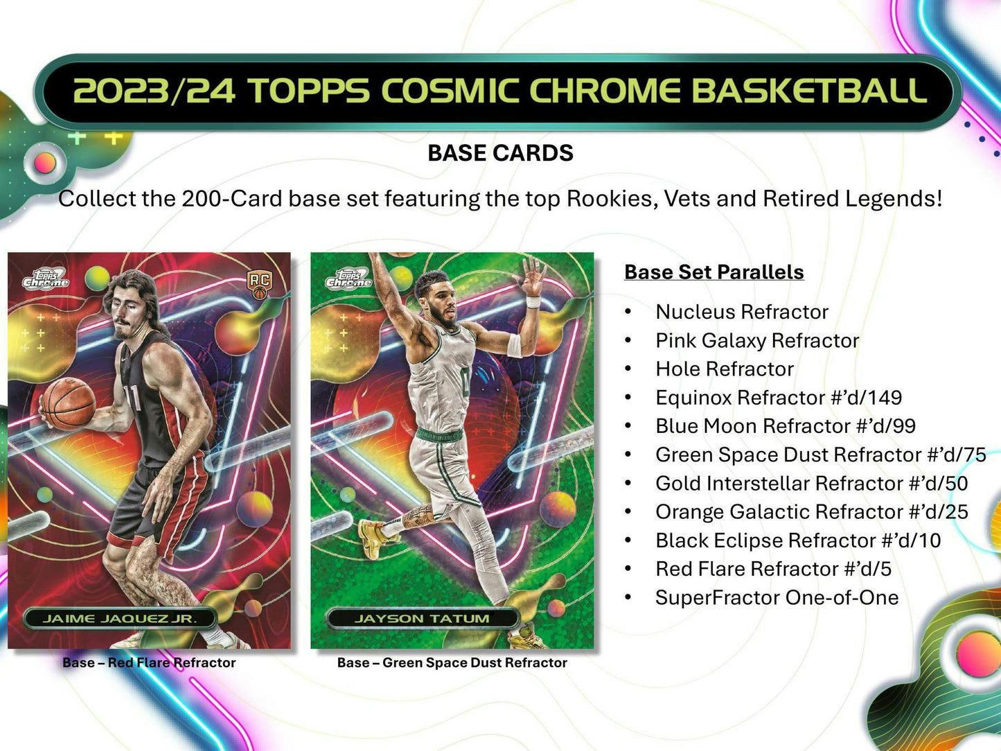2023 - 24 Topps Cosmic Chrome Basketball Hobby Box - Columbia Hobby - Sports Card Boxes - Toploaders - Card Savers