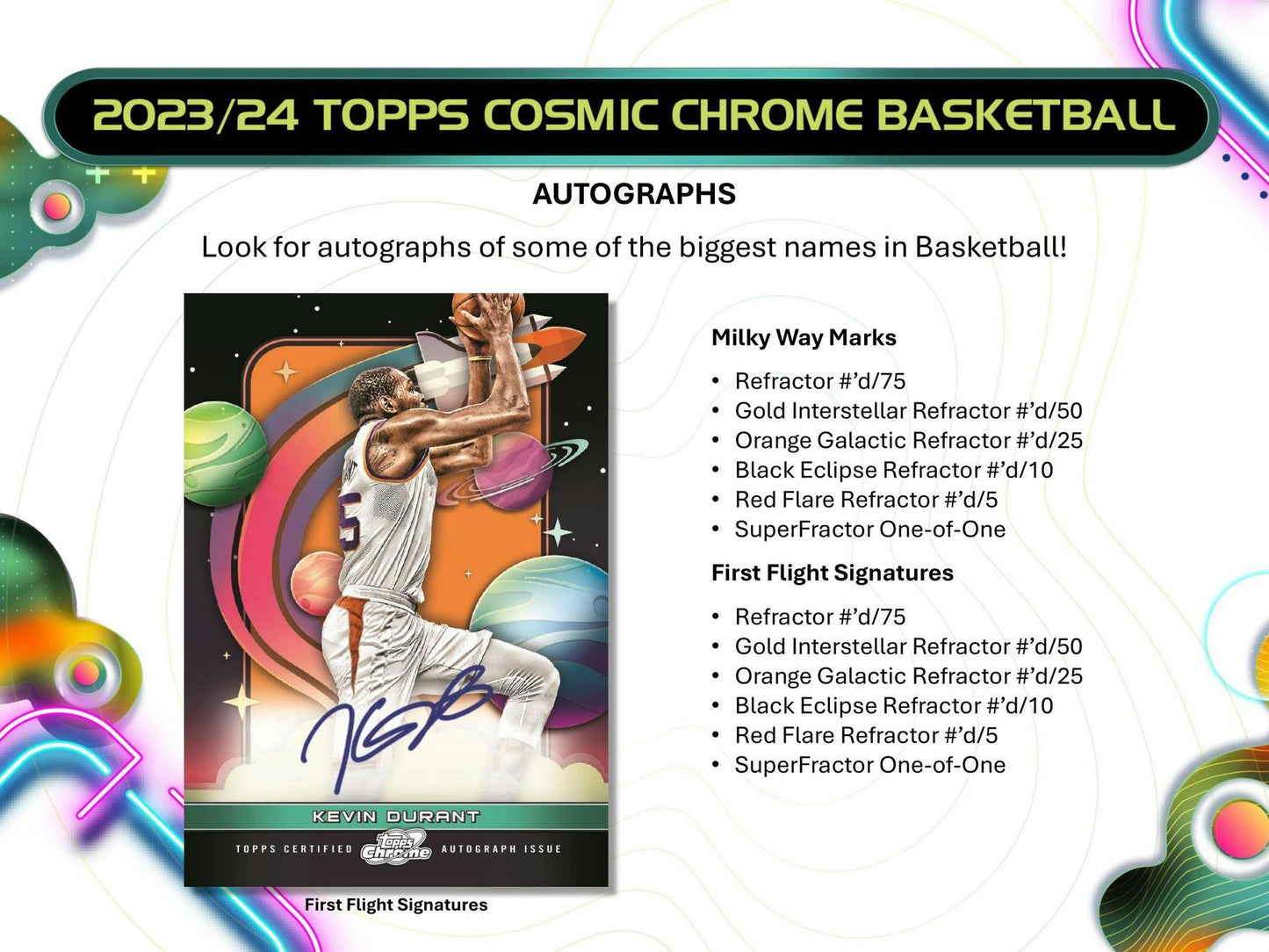 2023 - 24 Topps Cosmic Chrome Basketball Hobby Box - Columbia Hobby - Sports Card Boxes - Toploaders - Card Savers