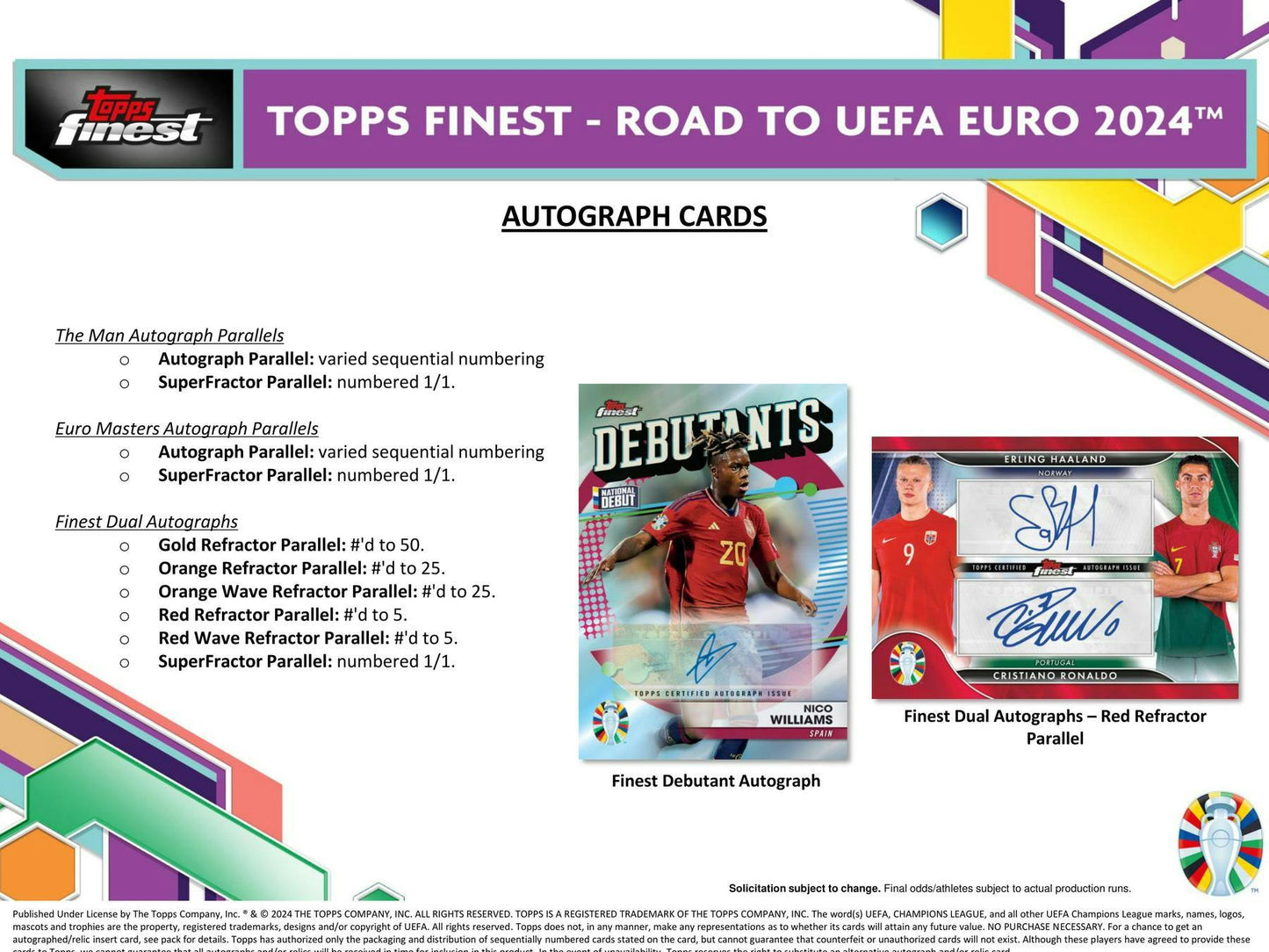 2023 - 24 Topps Finest Road to UEFA Euro Soccer Hobby Box - Columbia Hobby - Sports Card Boxes - Toploaders - Card Savers