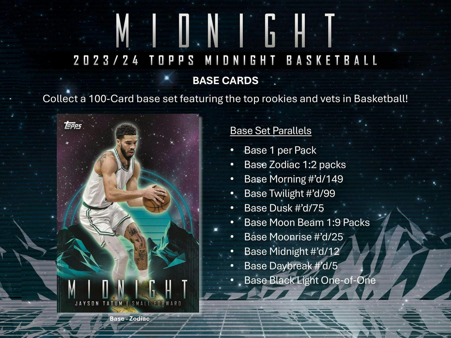 2023 - 24 Topps Midnight Basketball Hobby Box - Columbia Hobby - Sports Card Boxes - Toploaders - Card Savers
