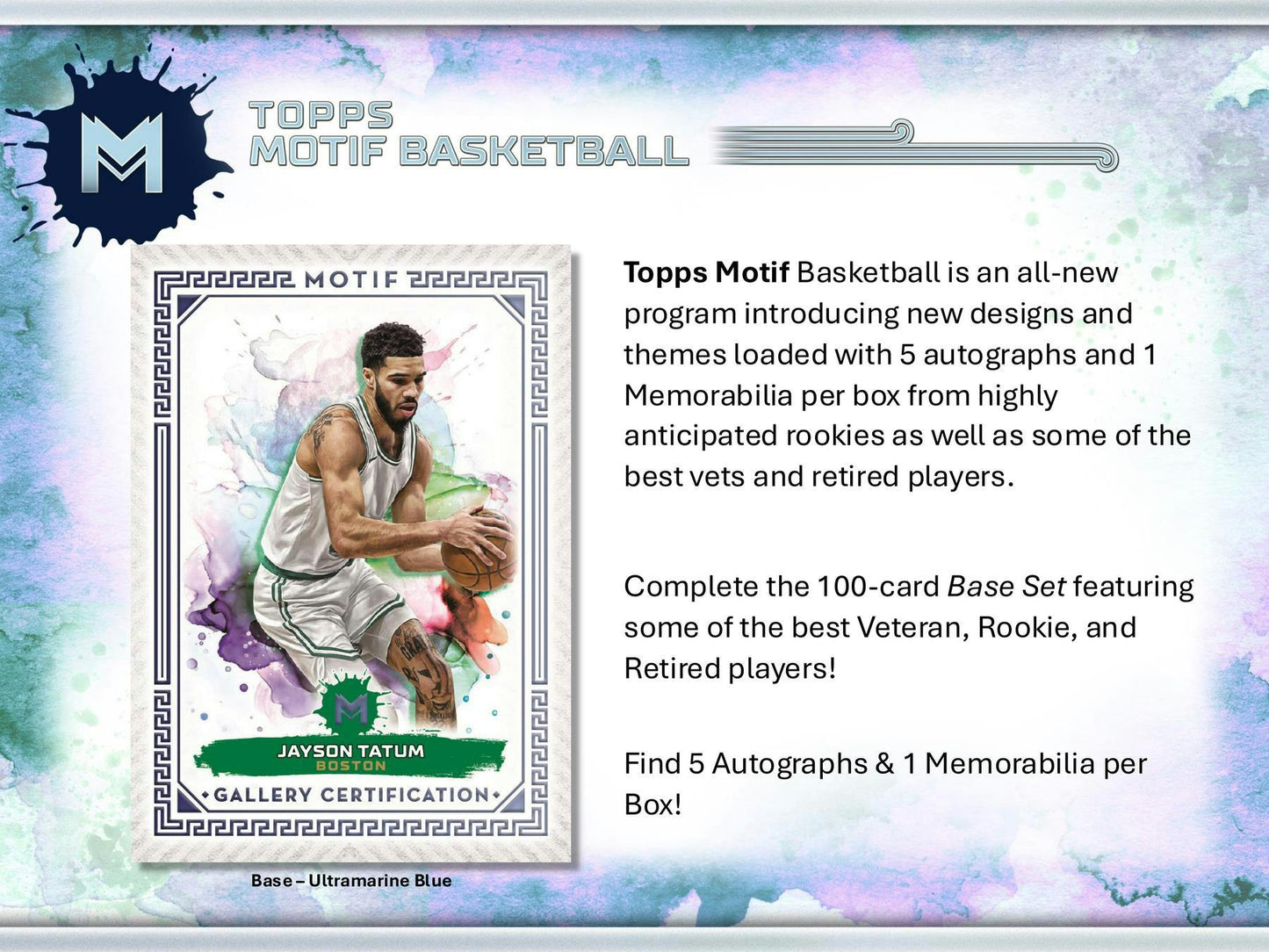 2023 - 24 Topps Motif Basketball Hobby Box - Columbia Hobby - Sports Card Boxes - Toploaders - Card Savers