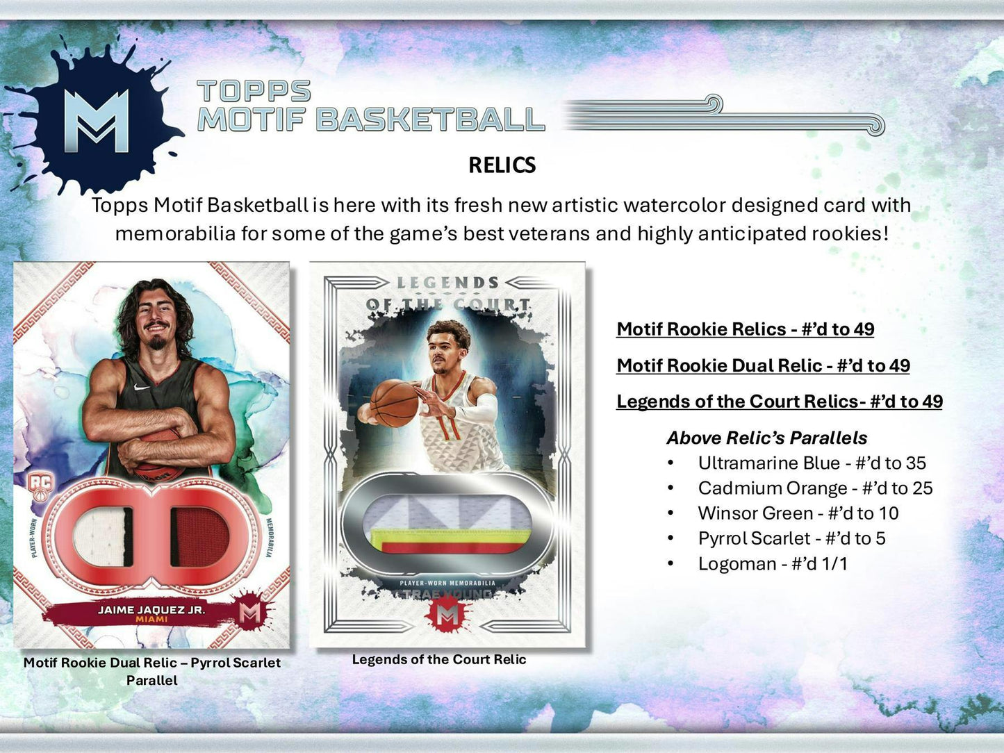 2023 - 24 Topps Motif Basketball Hobby Box - Columbia Hobby - Sports Card Boxes - Toploaders - Card Savers