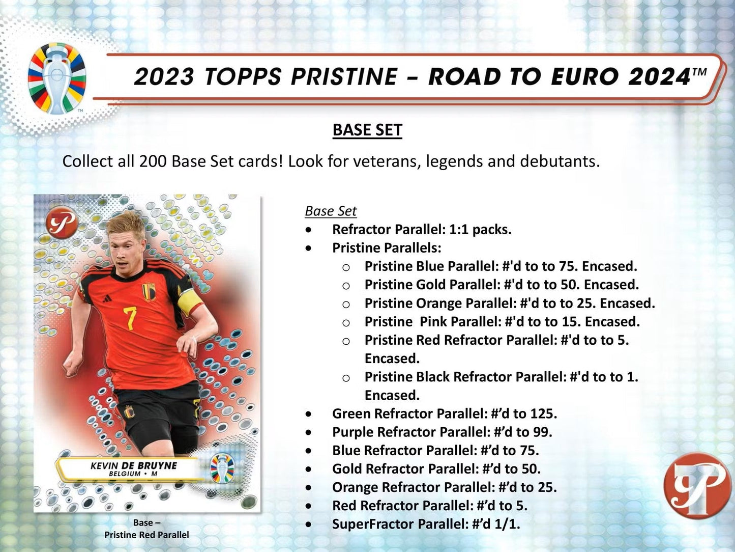 2023 - 24 Topps Pristine Road to Euros Soccer Hobby Box - Columbia Hobby - Sports Card Boxes - Toploaders - Card Savers