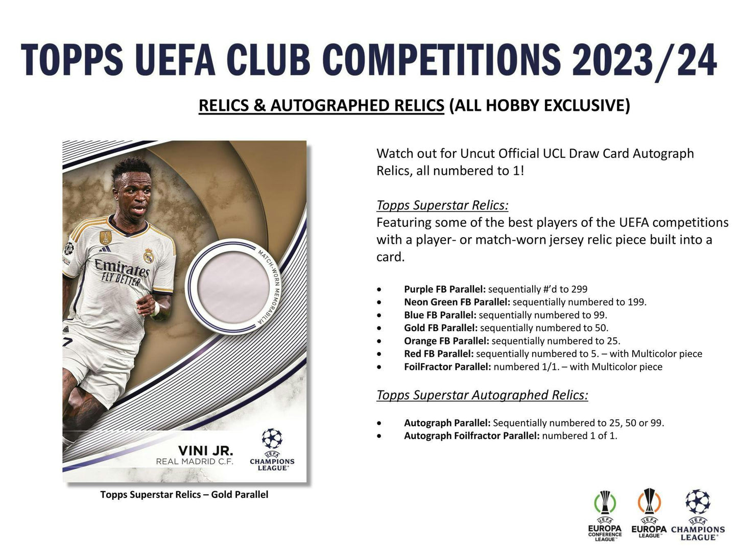 2023 - 24 Topps UEFA Club Competitions Soccer Hobby Box - Columbia Hobby - Sports Card Boxes - Toploaders - Card Savers