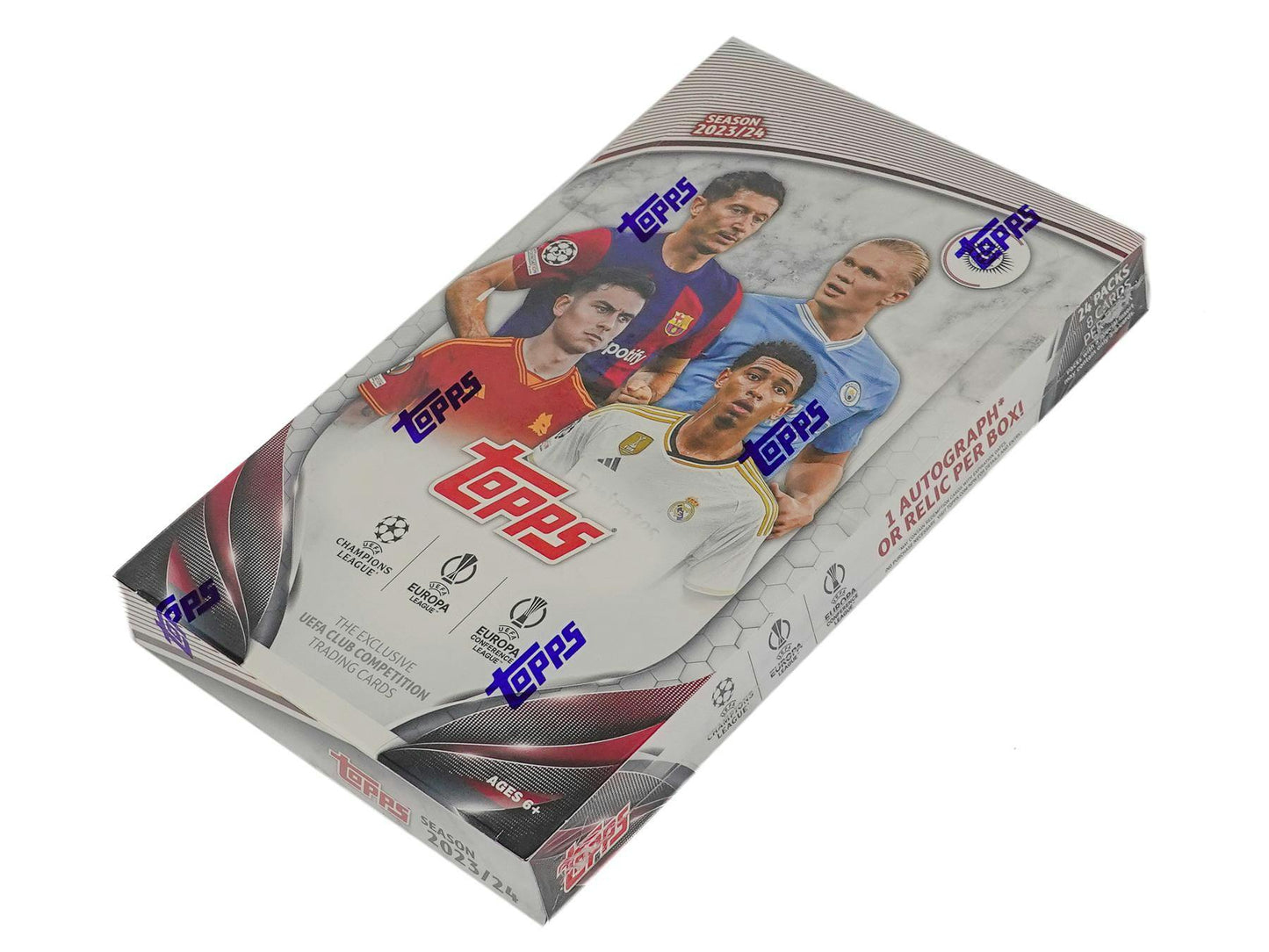 2023 - 24 Topps UEFA Club Competitions Soccer Hobby Box - Columbia Hobby - Sports Card Boxes - Toploaders - Card Savers