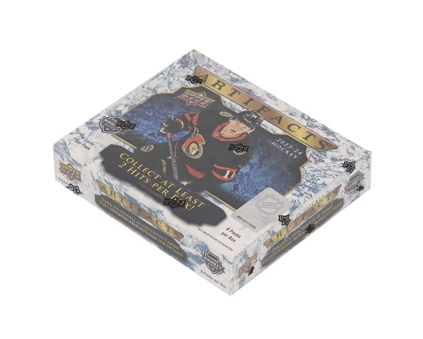 2023 - 24 Upper Deck Artifacts Hockey Hobby Box - Columbia Hobby - Sports Card Boxes - Toploaders - Card Savers