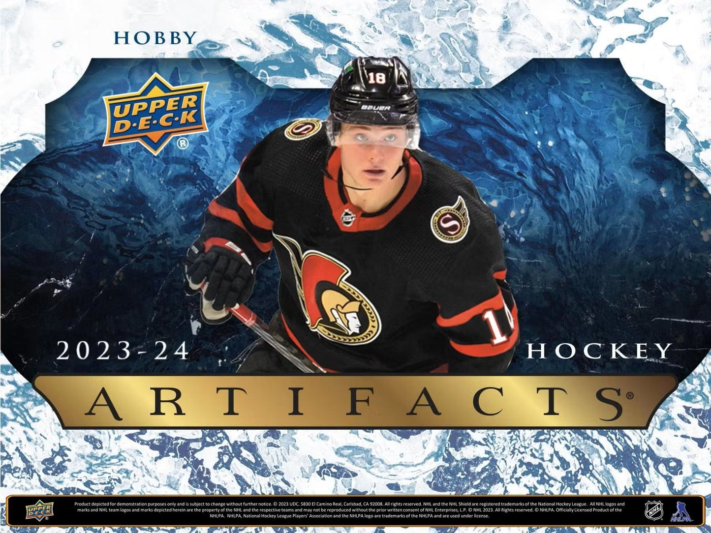 2023 - 24 Upper Deck Artifacts Hockey Hobby Box - Columbia Hobby - Sports Card Boxes - Toploaders - Card Savers
