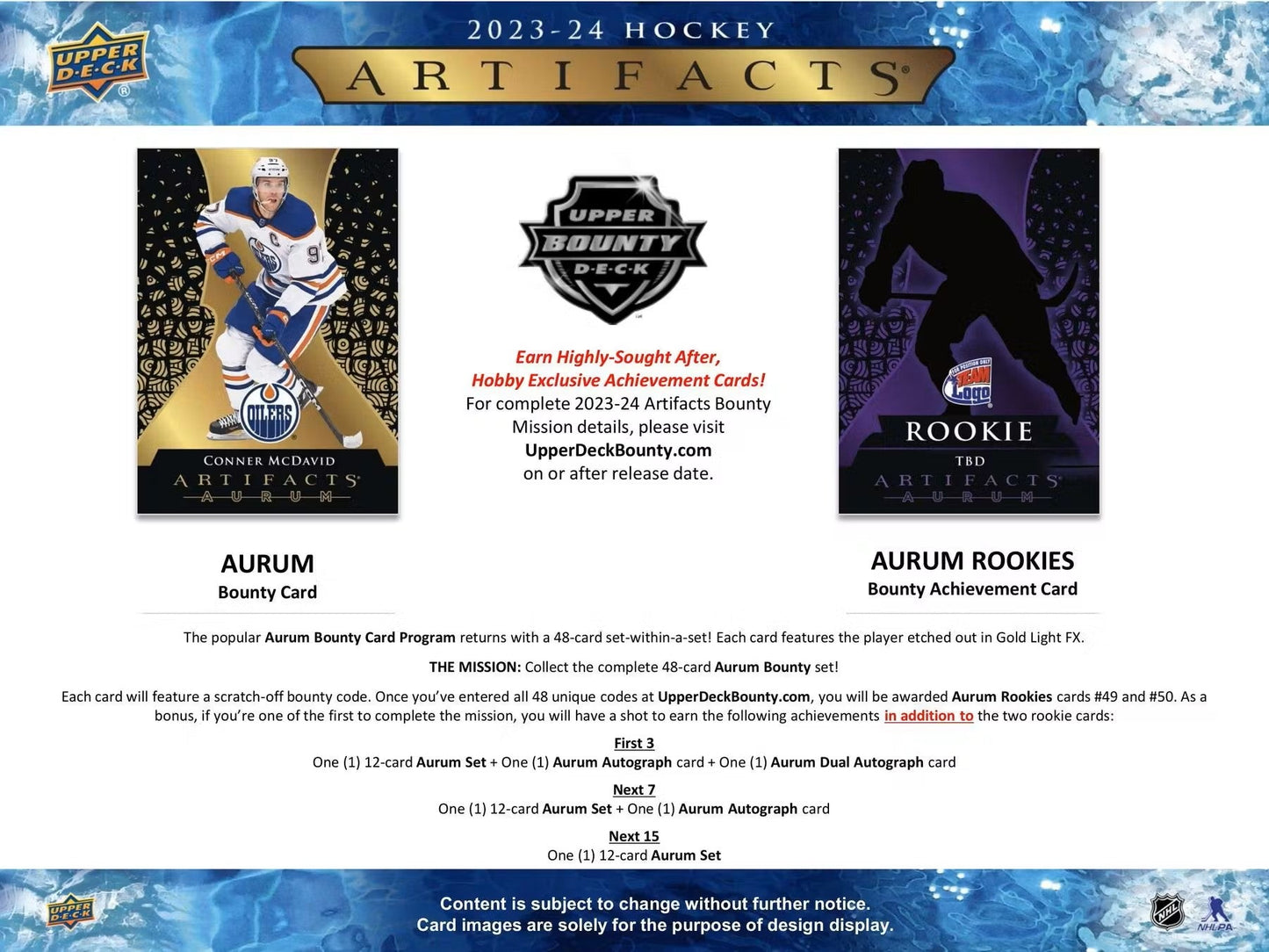 2023 - 24 Upper Deck Artifacts Hockey Hobby Box - Columbia Hobby - Sports Card Boxes - Toploaders - Card Savers