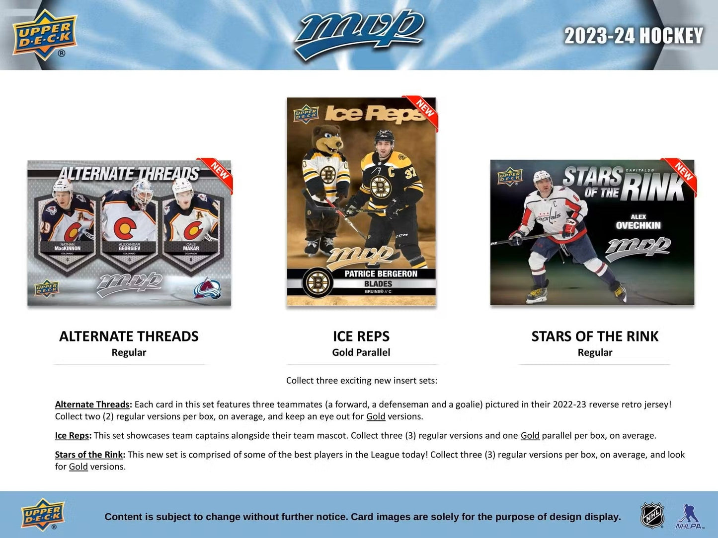 2023 - 24 Upper Deck MVP Hockey Hobby Box - Columbia Hobby - Sports Card Boxes - Toploaders - Card Savers