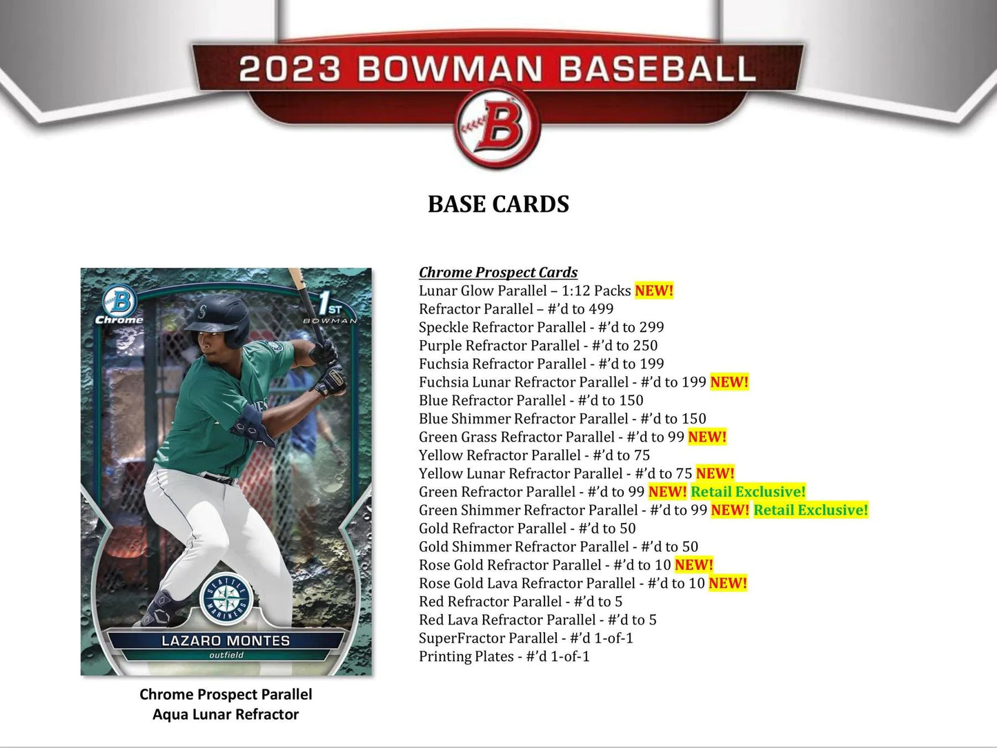 2023 Bowman Baseball 6 - Pack Blaster Box - Columbia Hobby - Sports Card Boxes - Toploaders - Card Savers