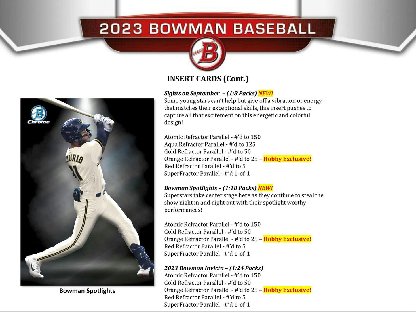 2023 Bowman Baseball Hobby Box - Columbia Hobby - Sports Card Boxes - Toploaders - Card Savers
