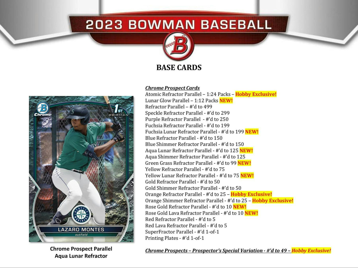 2023 Bowman Baseball Hobby Box - Columbia Hobby - Sports Card Boxes - Toploaders - Card Savers