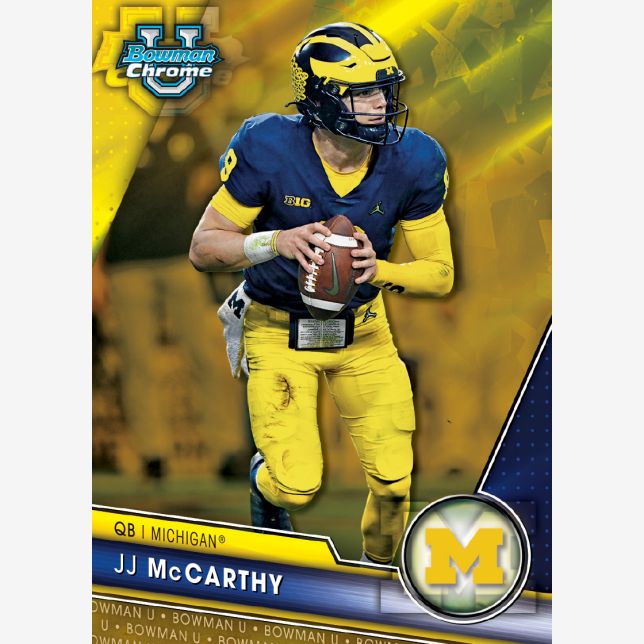 2023 Bowman University Chrome Football Sapphire Edition Hobby Box - Columbia Hobby - Sports Card Boxes - Toploaders - Card Savers