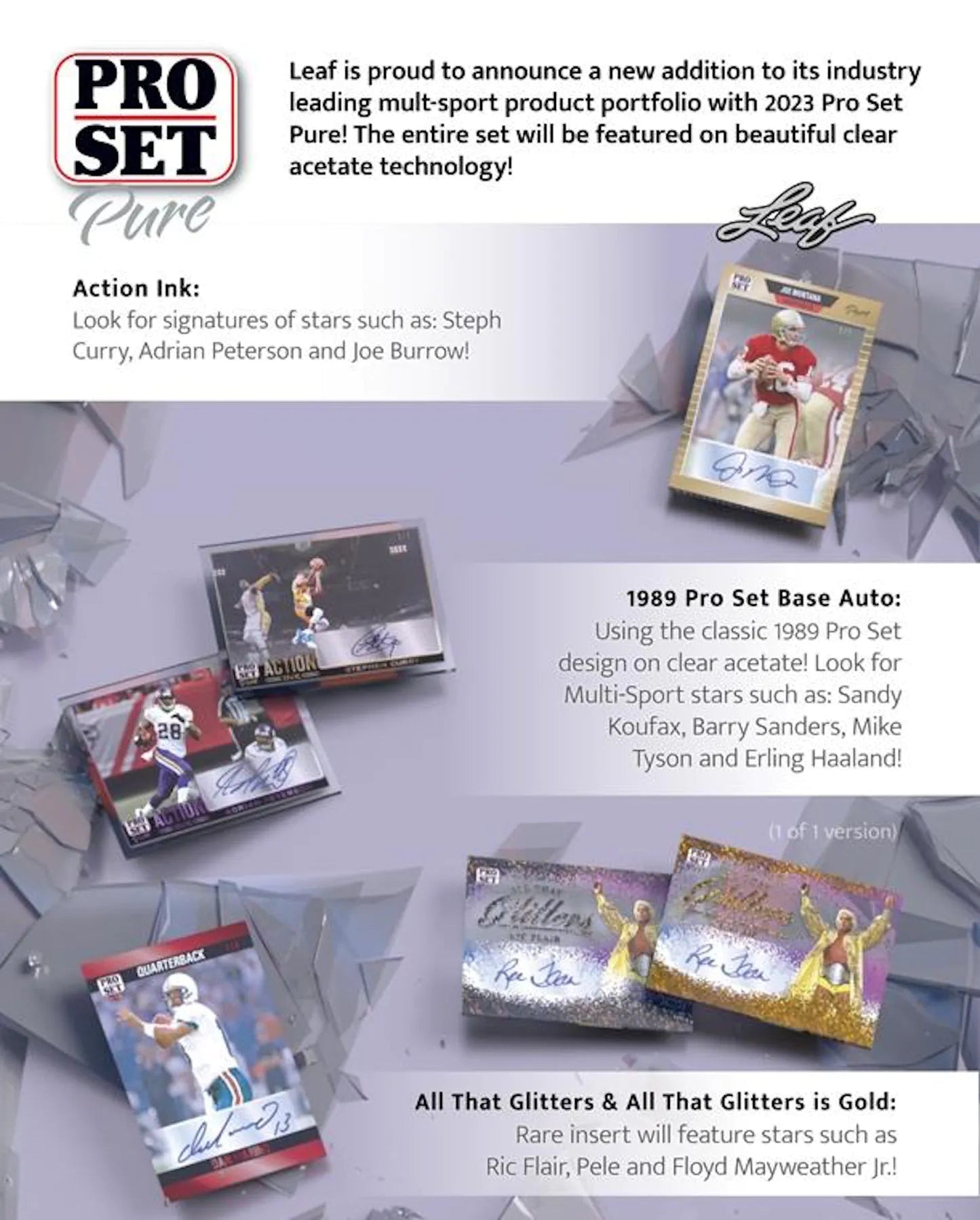 2023 Leaf Pro Set Pure Multisport Hobby Box - Columbia Hobby - Sports Card Boxes - Toploaders - Card Savers