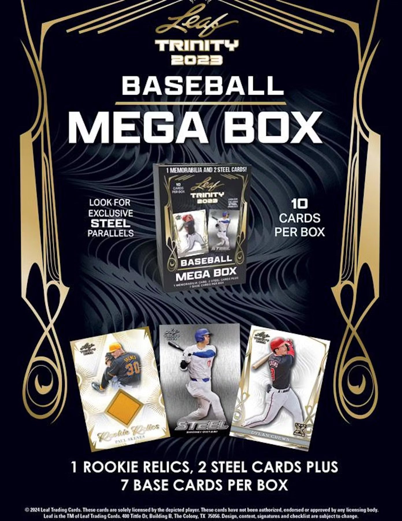 2023 Leaf Trinity Baseball Mega Box - Columbia Hobby - Sports Card Boxes - Toploaders - Card Savers