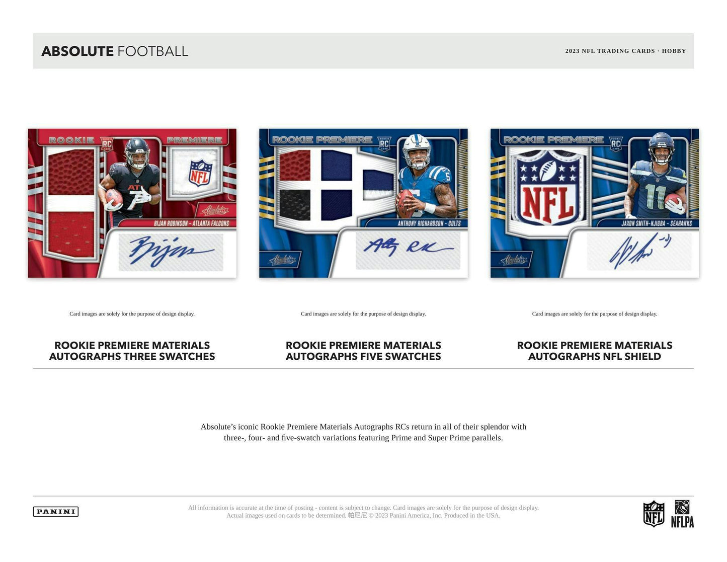 2023 Panini Absolute Football Hobby Box - Columbia Hobby - Sports Card Boxes - Toploaders - Card Savers