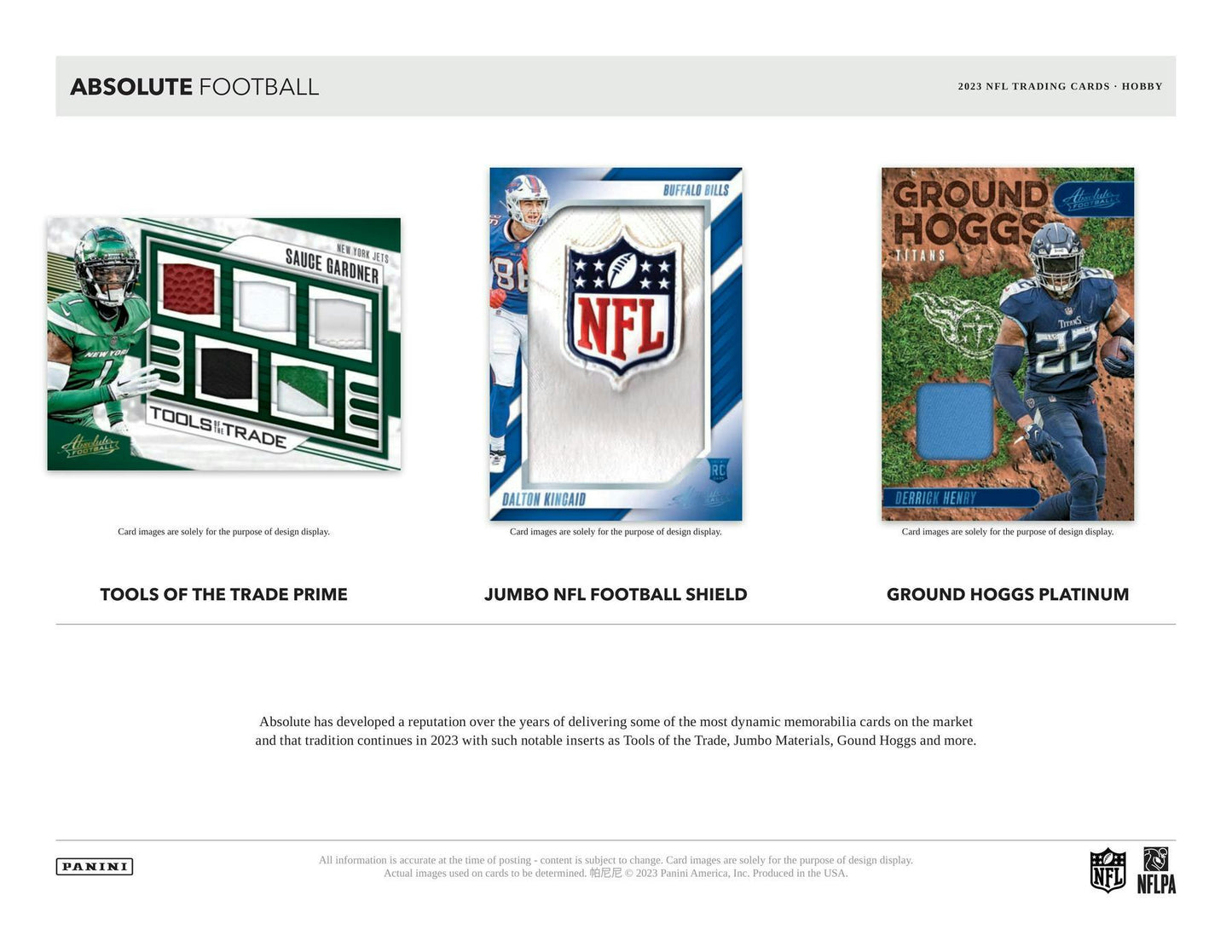 2023 Panini Absolute Football Hobby Box - Columbia Hobby - Sports Card Boxes - Toploaders - Card Savers