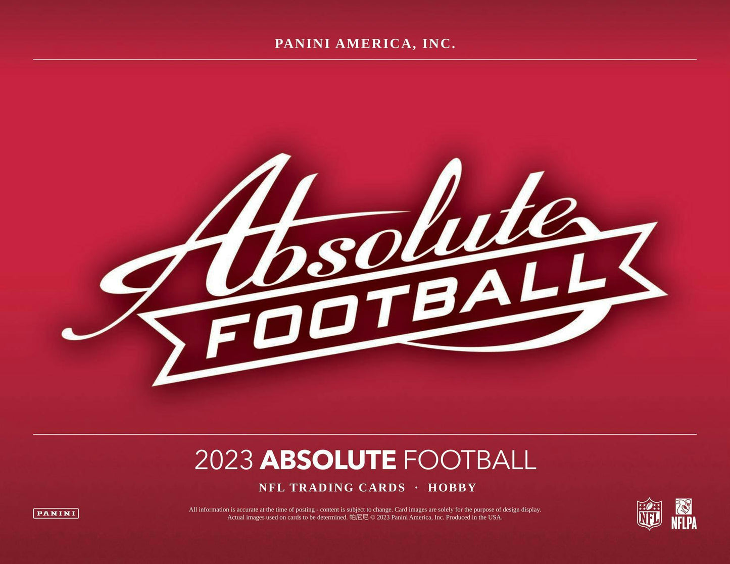 2023 Panini Absolute Football Hobby Box - Columbia Hobby - Sports Card Boxes - Toploaders - Card Savers