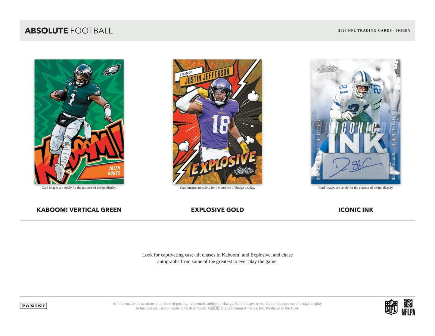 2023 Panini Absolute Football Hobby Box - Columbia Hobby - Sports Card Boxes - Toploaders - Card Savers