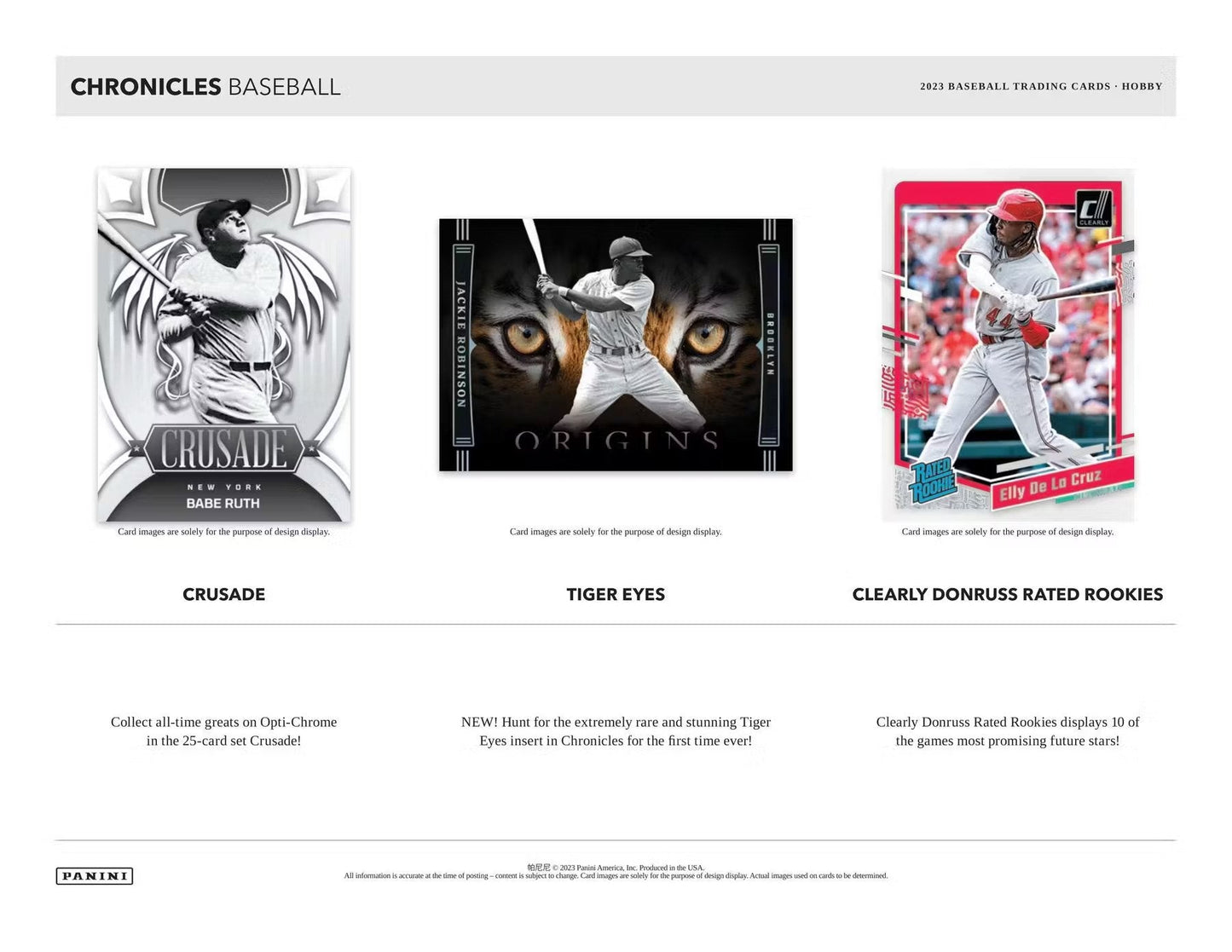 2023 Panini Chronicles Baseball Hobby Box - Columbia Hobby - Sports Card Boxes - Toploaders - Card Savers