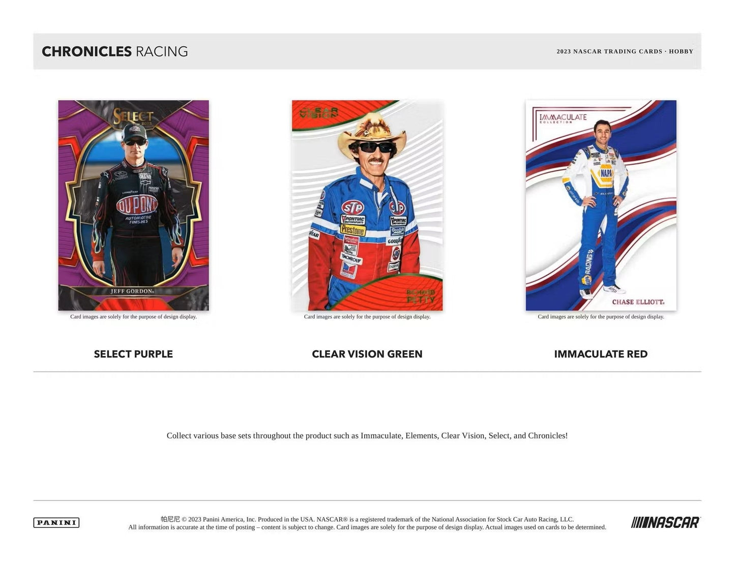 2023 Panini Chronicles Racing Hobby Box - Columbia Hobby - Sports Card Boxes - Toploaders - Card Savers