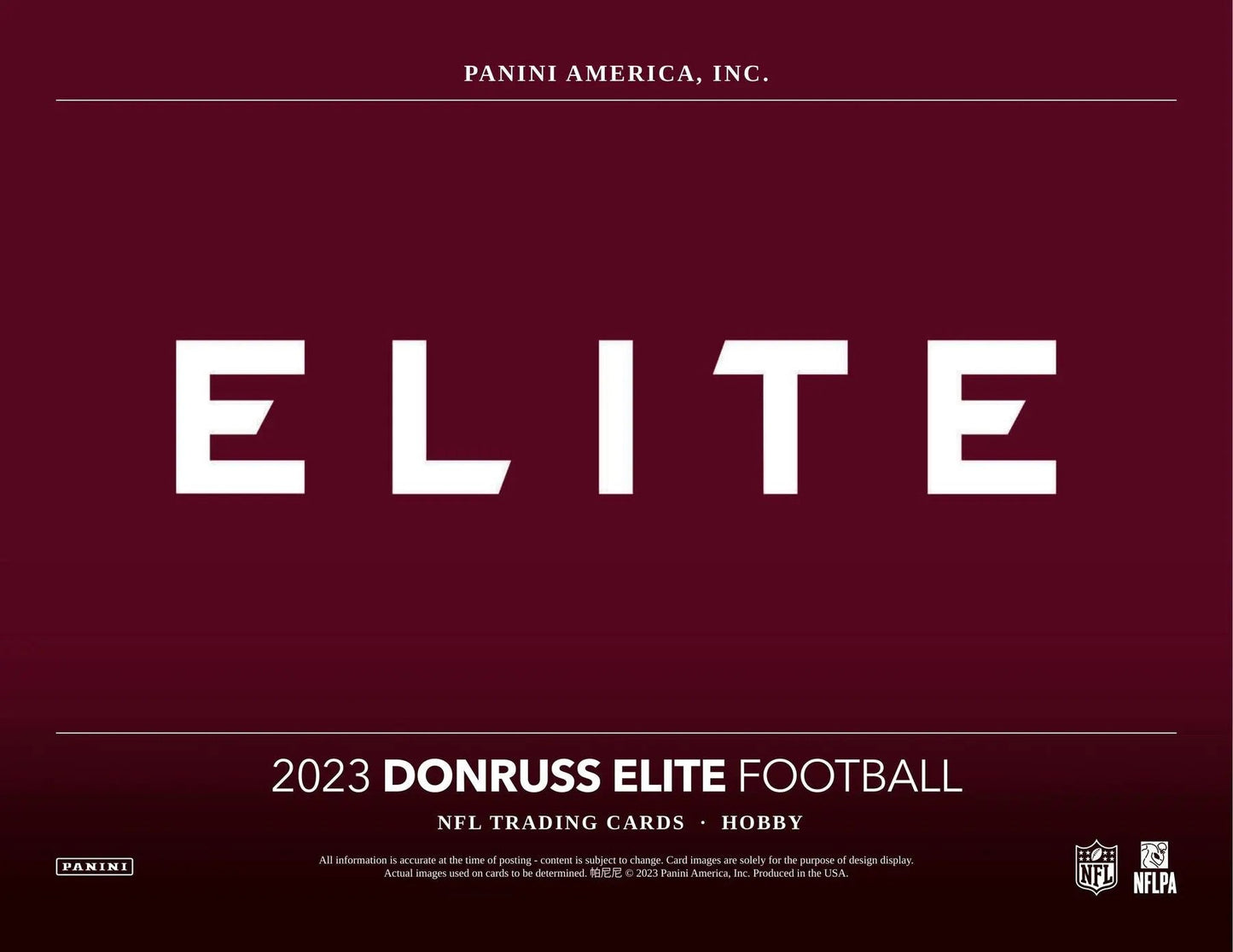 2023 Panini Donruss Elite NFL Football Hobby Box - Columbia Hobby - Sports Card Boxes - Toploaders - Card Savers