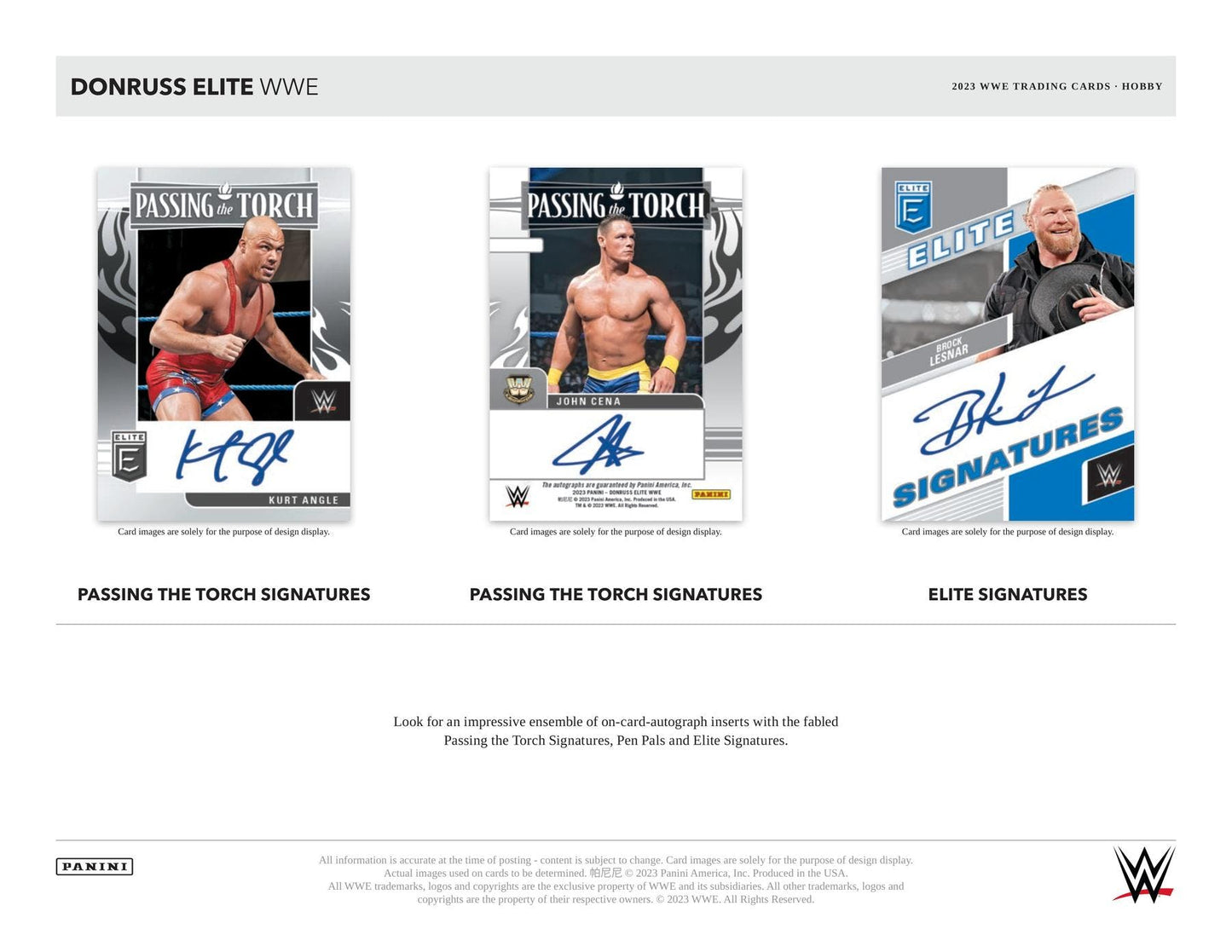 2023 Panini Donruss Elite WWE Wrestling Hobby Box - Columbia Hobby - Sports Card Boxes - Toploaders - Card Savers
