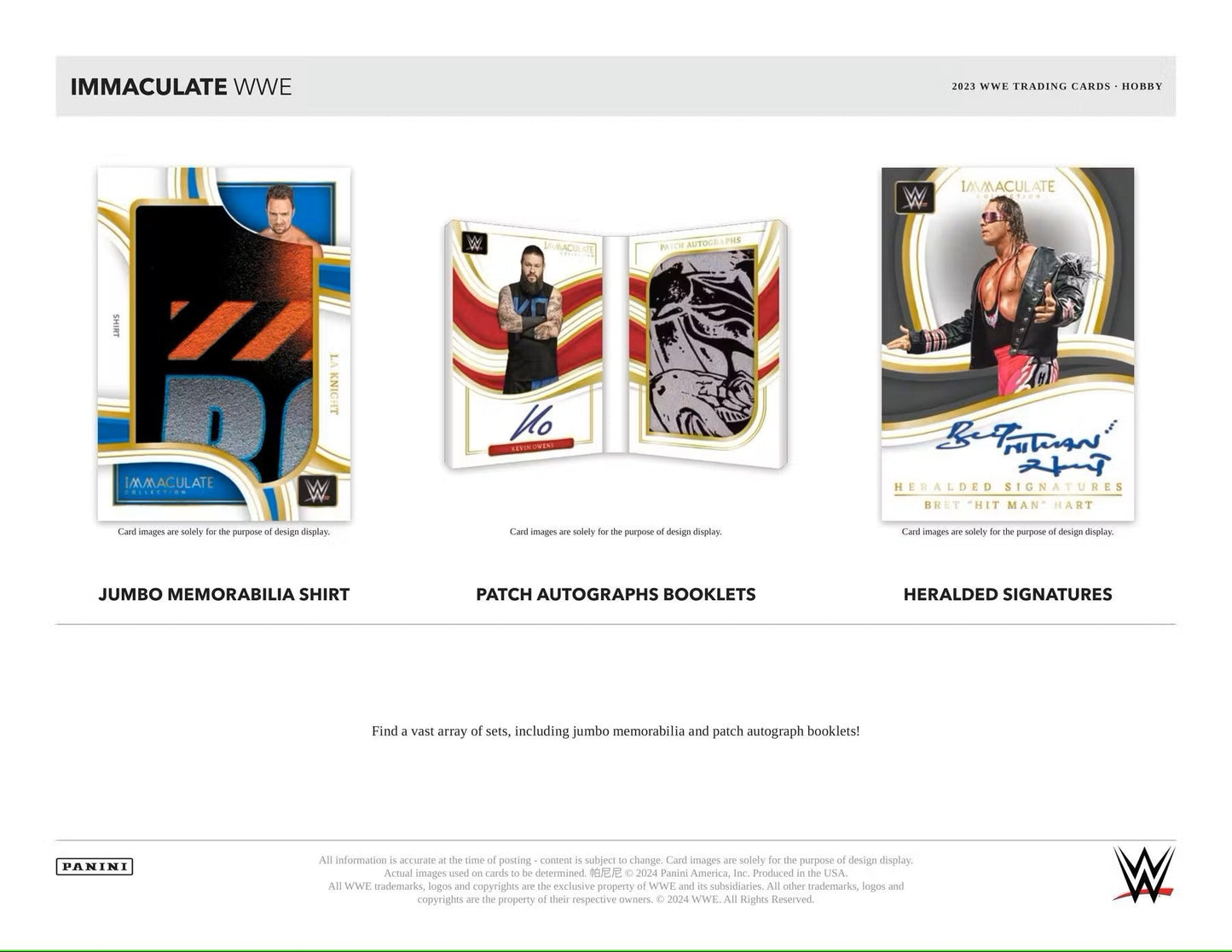 2023 Panini Immaculate WWE Wrestling Hobby Box - Columbia Hobby - Sports Card Boxes - Toploaders - Card Savers