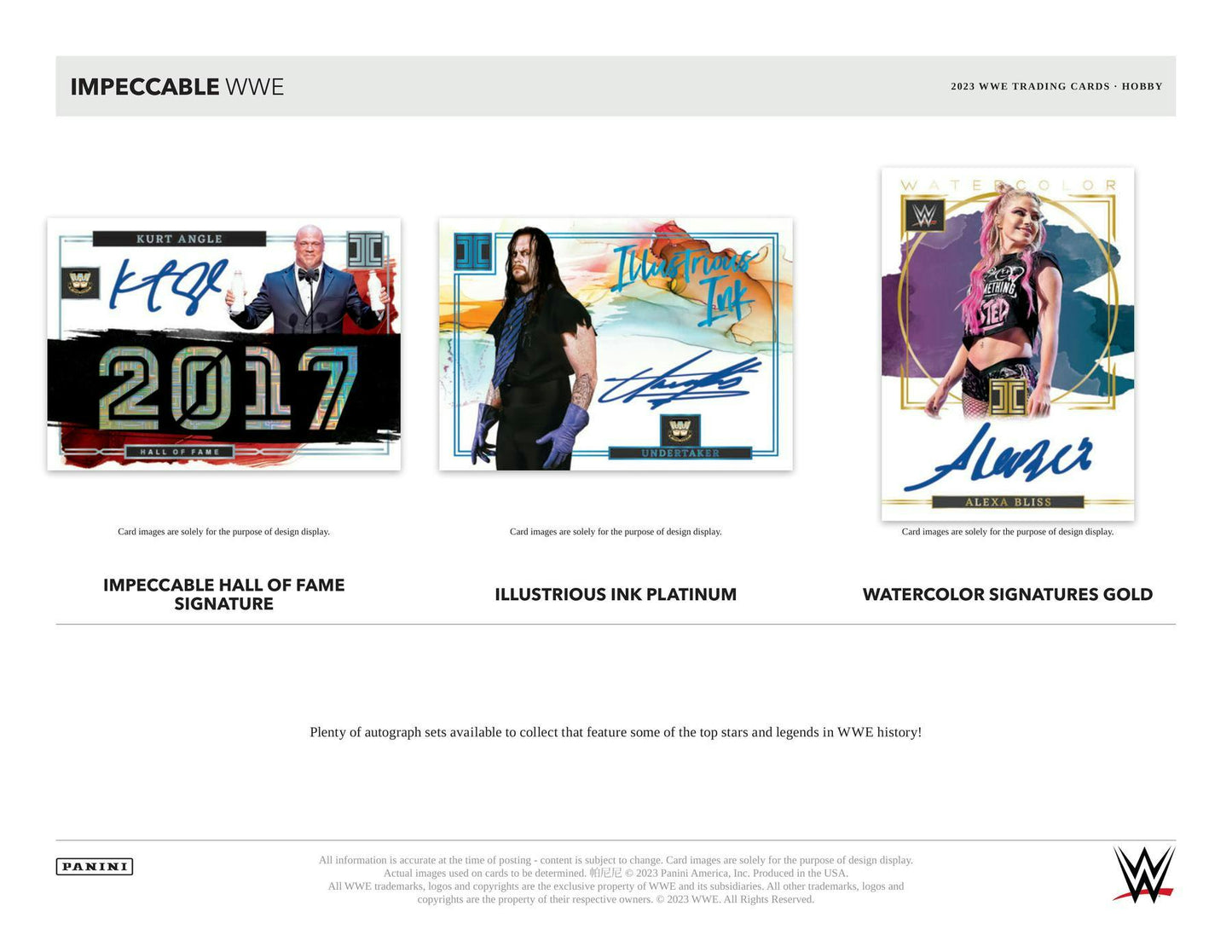 2023 Panini Impeccable WWE Wrestling Hobby Box - Columbia Hobby - Sports Card Boxes - Toploaders - Card Savers