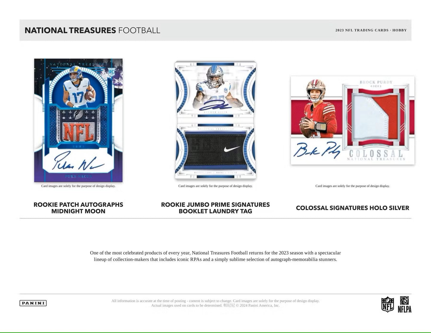 2023 Panini National Treasures Football Hobby Box - Columbia Hobby - Sports Card Boxes - Toploaders - Card Savers