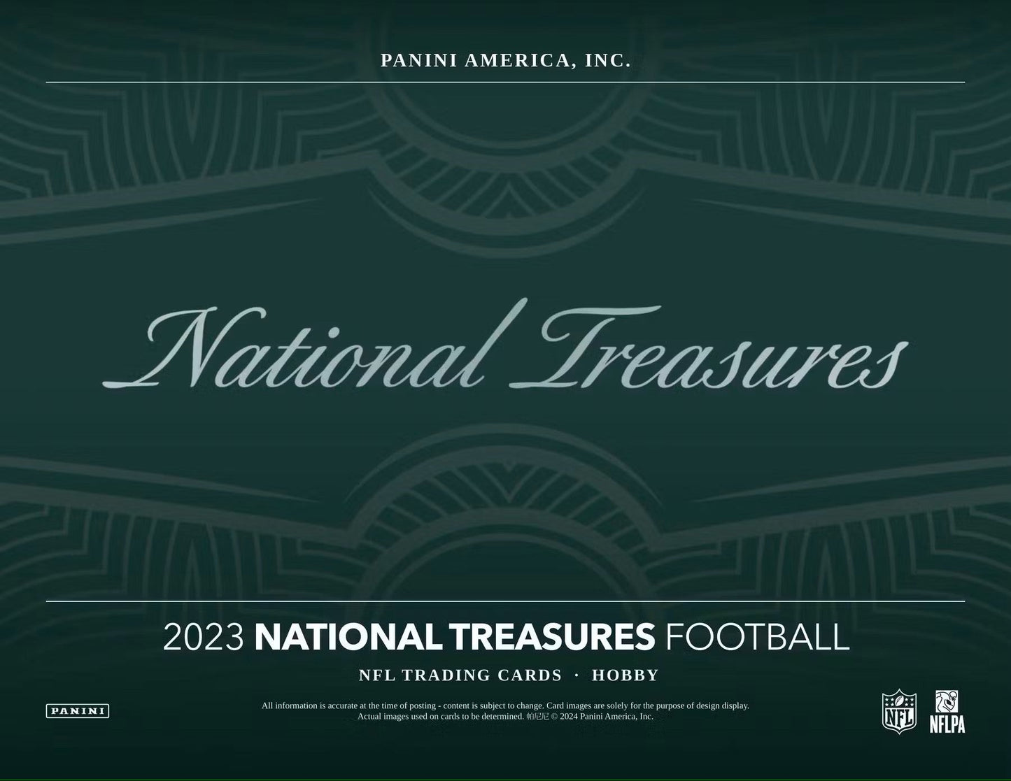 2023 Panini National Treasures Football Hobby Box - Columbia Hobby - Sports Card Boxes - Toploaders - Card Savers