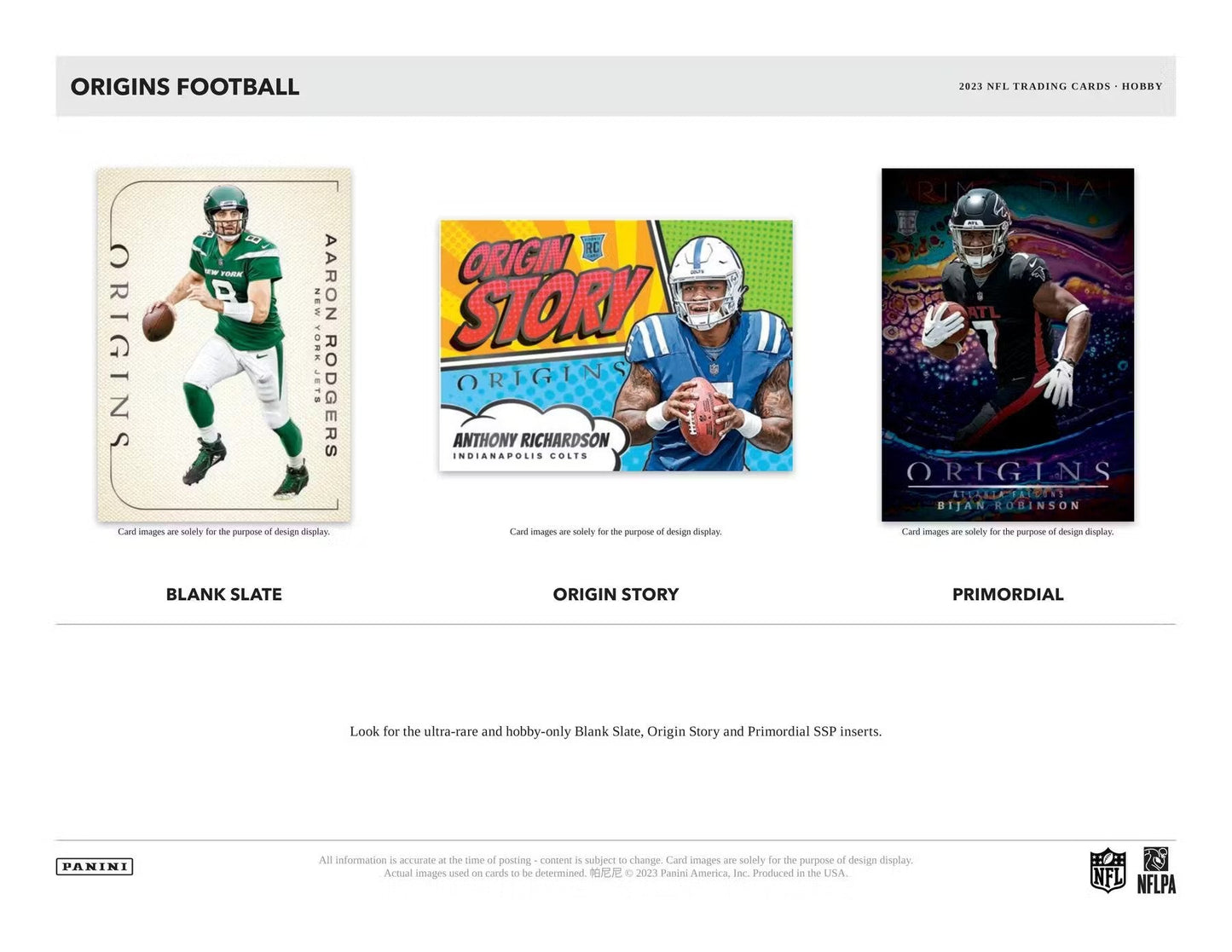 2023 Panini Origins Football Hobby Box - Columbia Hobby - Sports Card Boxes - Toploaders - Card Savers