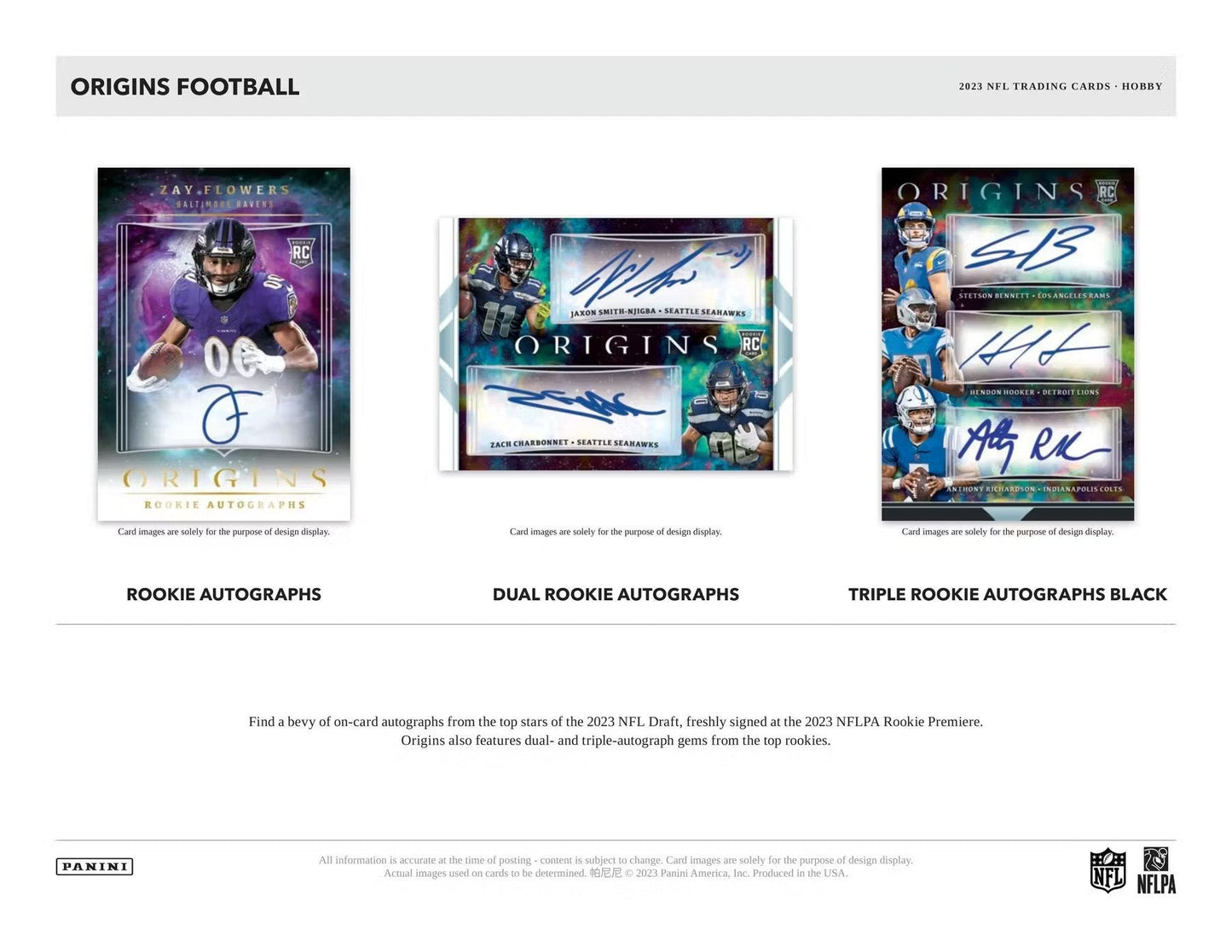 2023 Panini Origins Football Hobby Box - Columbia Hobby - Sports Card Boxes - Toploaders - Card Savers