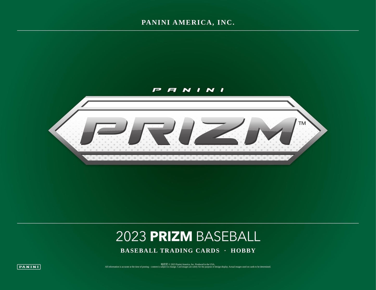 2023 Panini Prizm Baseball Hobby Box - Columbia Hobby - Sports Card Boxes - Toploaders - Card Savers
