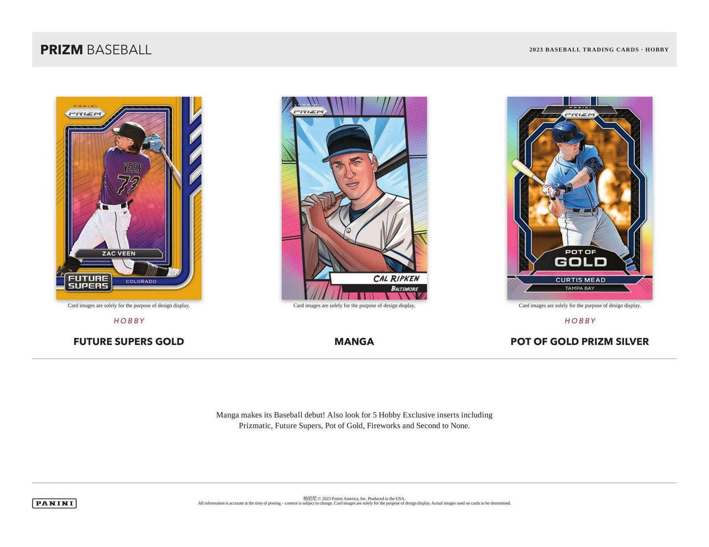2023 Panini Prizm Baseball Hobby Box - Columbia Hobby - Sports Card Boxes - Toploaders - Card Savers