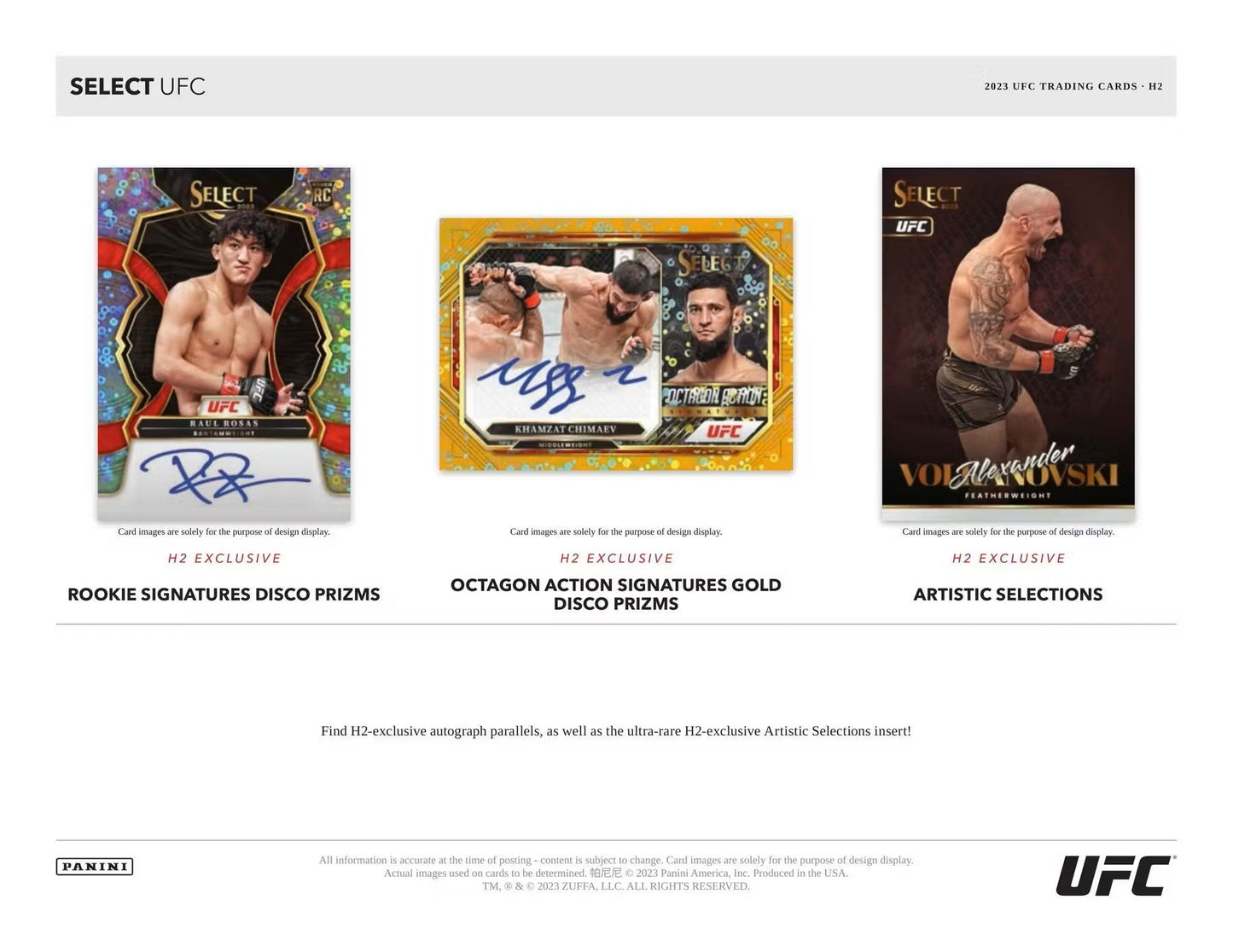 2023 Panini Select UFC H2 Hobby Hybrid Box - Columbia Hobby - Sports Card Boxes - Toploaders - Card Savers