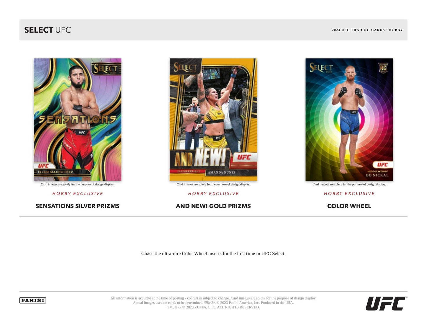 2023 Panini Select UFC Hobby Box - Columbia Hobby - Sports Card Boxes - Toploaders - Card Savers