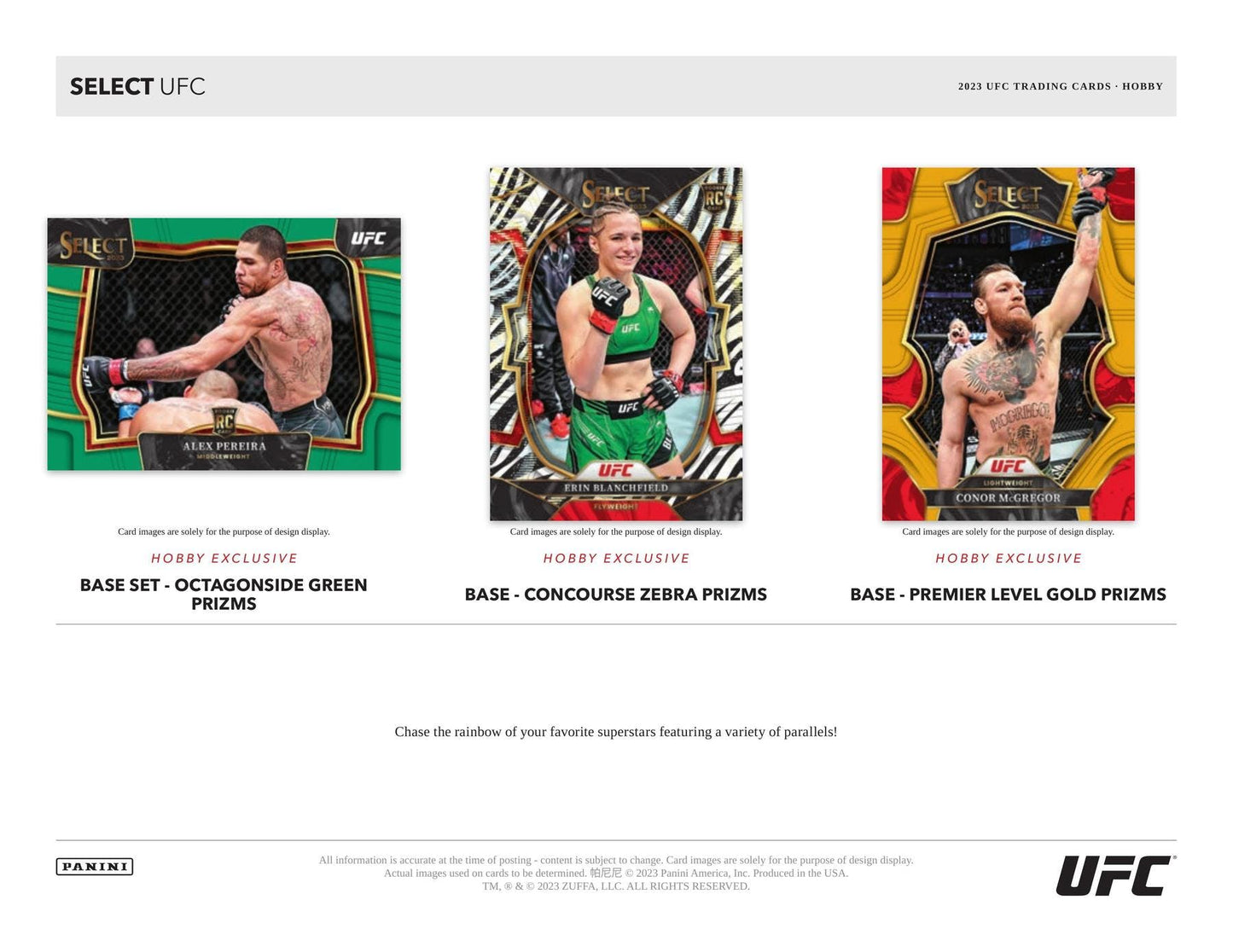 2023 Panini Select UFC Hobby Box - Columbia Hobby - Sports Card Boxes - Toploaders - Card Savers