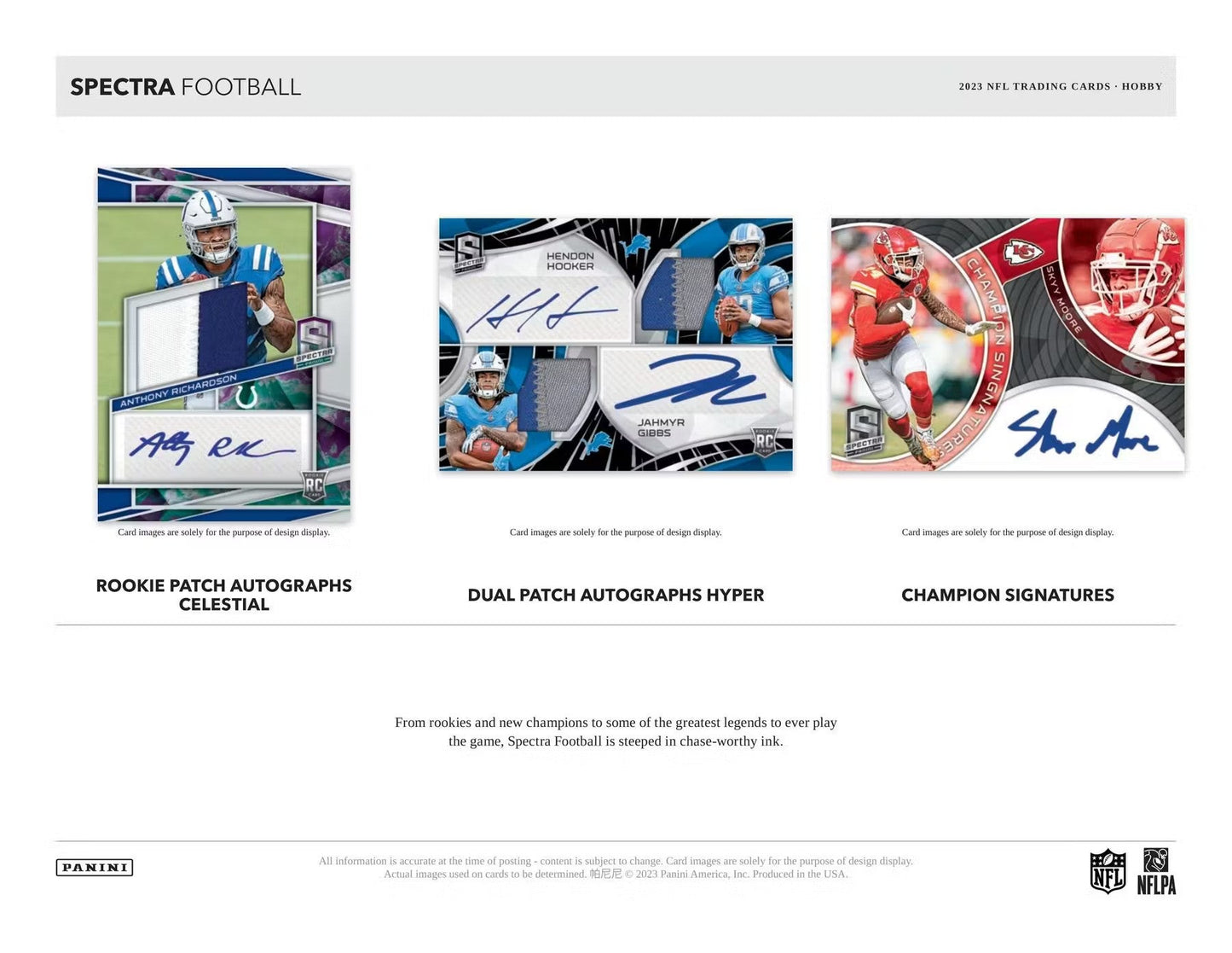 2023 Panini Spectra Football Hobby Box - Columbia Hobby - Sports Card Boxes - Toploaders - Card Savers