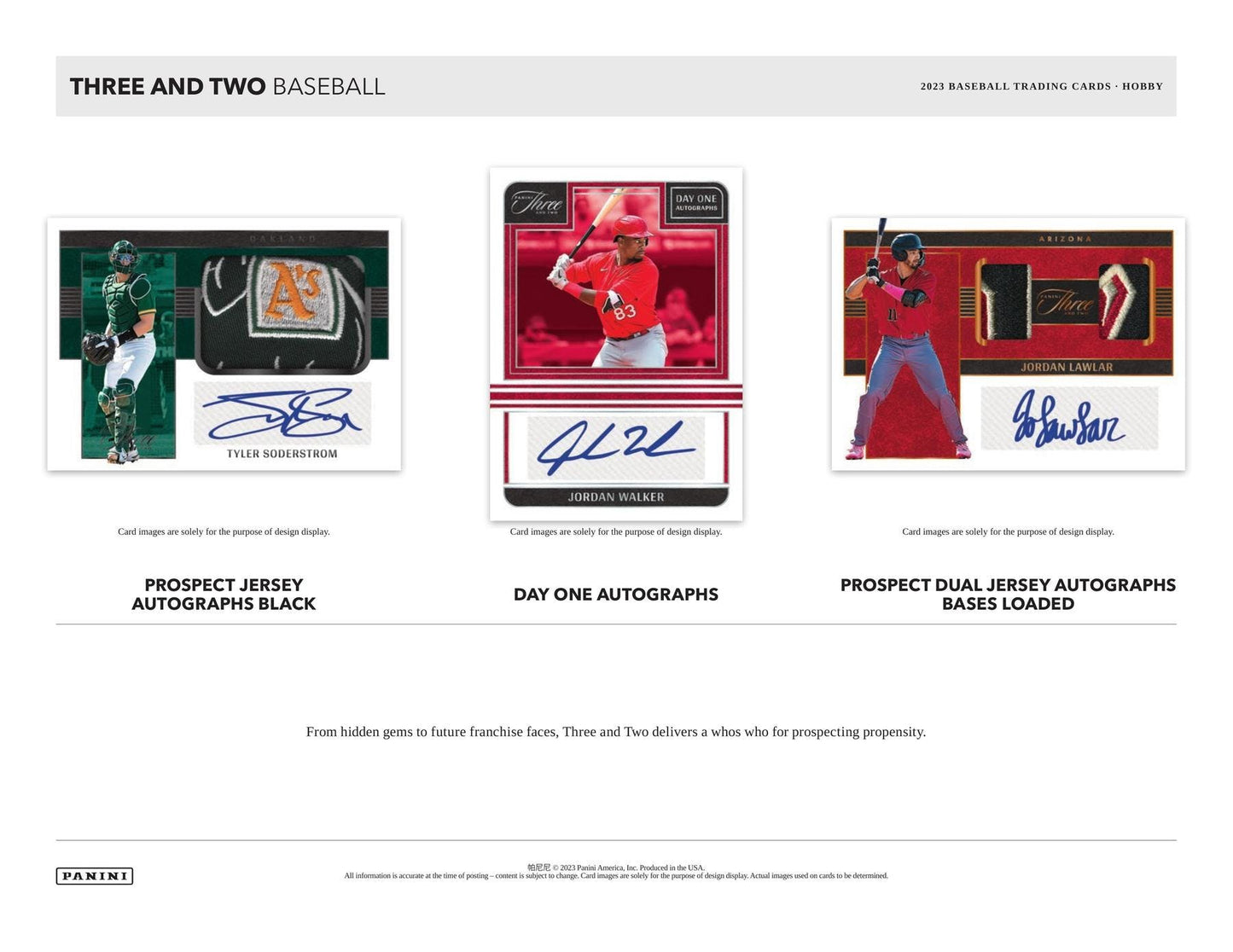 2023 Panini Three and Two Baseball Hobby Box - Columbia Hobby - Sports Card Boxes - Toploaders - Card Savers