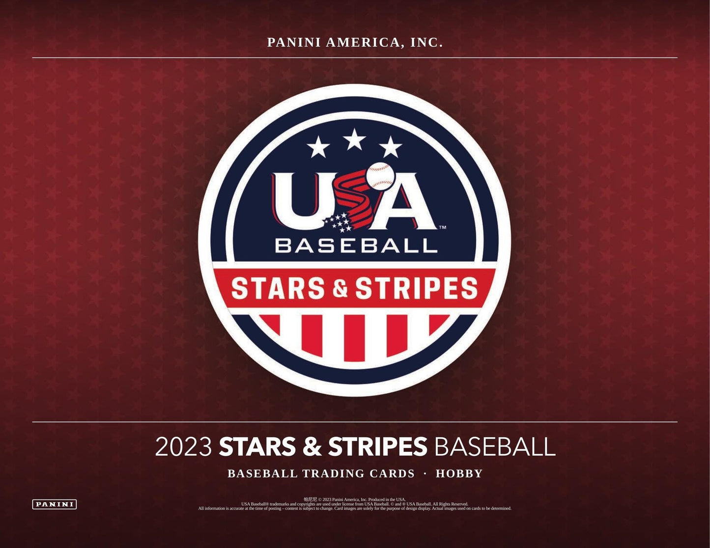2023 Panini USA Stars & Stripes Baseball Hobby Box - Columbia Hobby - Sports Card Boxes - Toploaders - Card Savers
