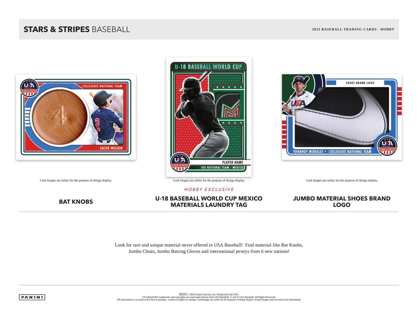 2023 Panini USA Stars & Stripes Baseball Hobby Box - Columbia Hobby - Sports Card Boxes - Toploaders - Card Savers