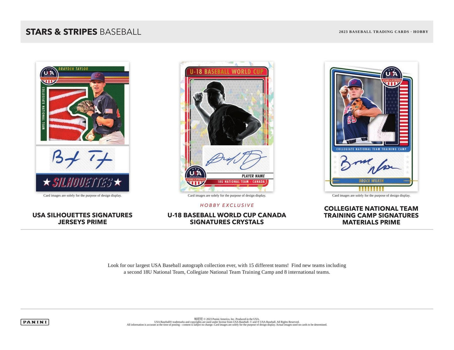 2023 Panini USA Stars & Stripes Baseball Hobby Box - Columbia Hobby - Sports Card Boxes - Toploaders - Card Savers