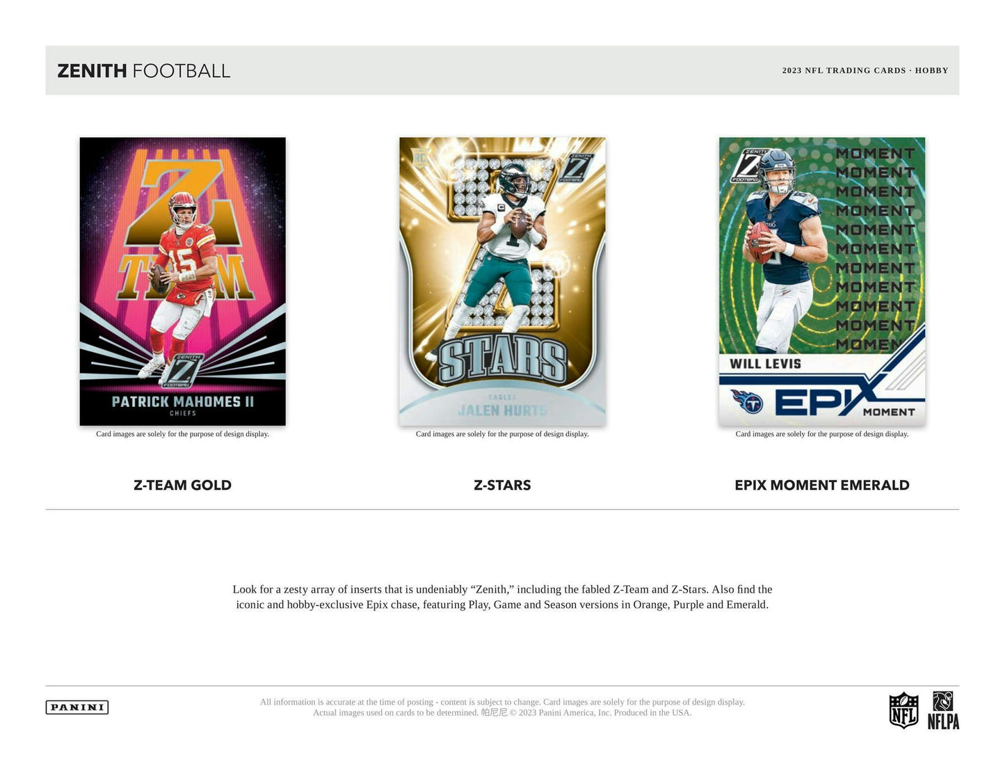 2023 Panini Zenith Football Hobby Box - Columbia Hobby - Sports Card Boxes - Toploaders - Card Savers
