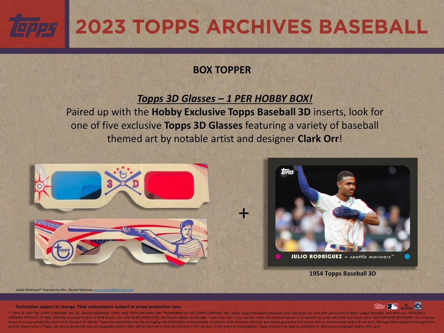 2023 Topps Archives Baseball Hobby Box - Columbia Hobby - Sports Card Boxes - Toploaders - Card Savers